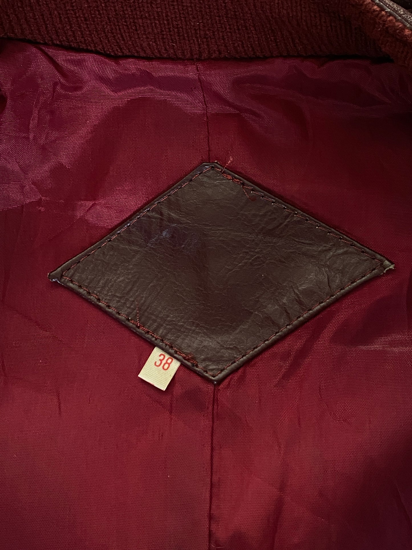 Vintage 80s Leather Jacket Size 38 US (48 EU) | Classic Retro Fashion-AJ357 Studio
