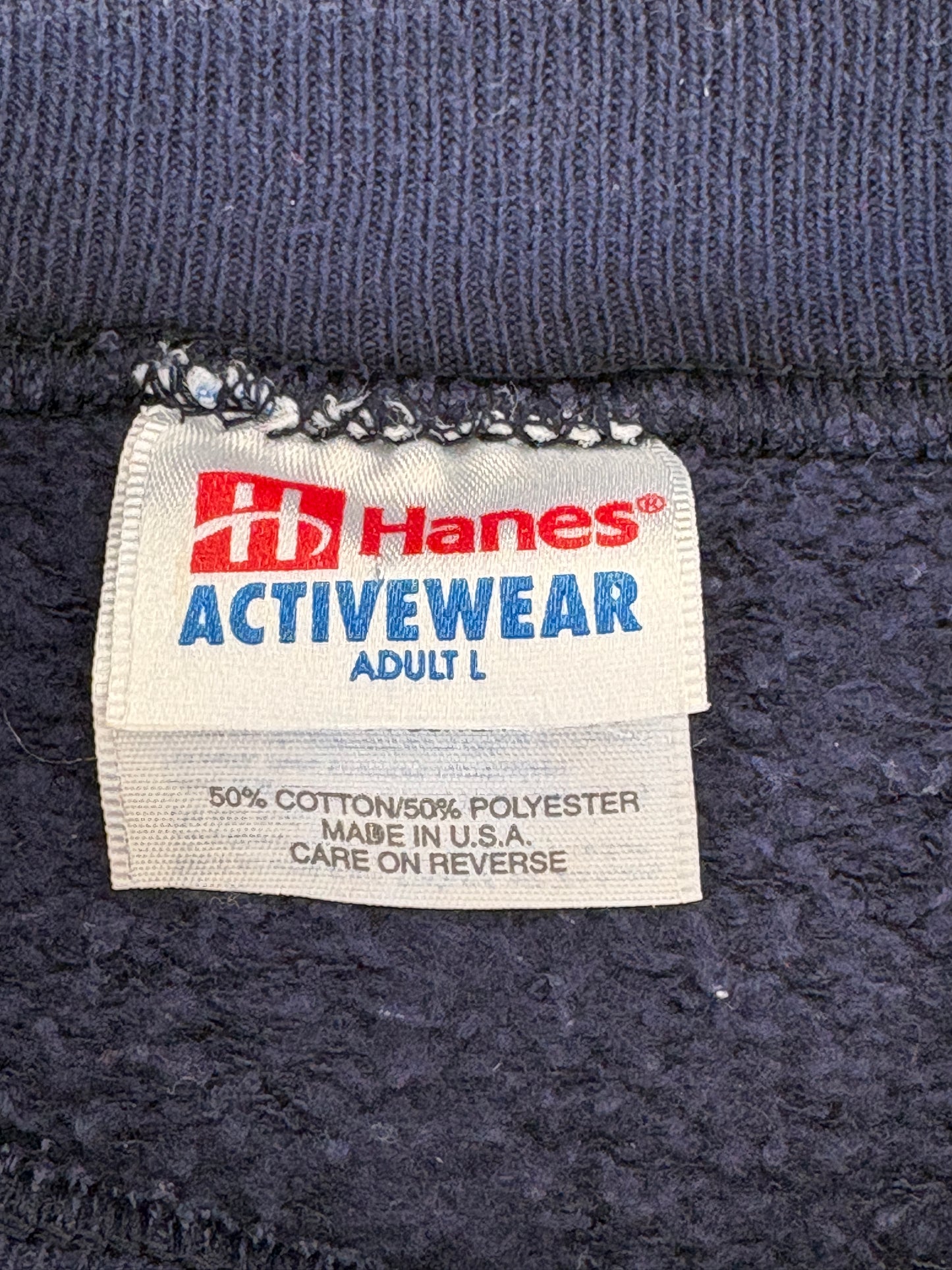Size L Crew Neck National Championship Made In USA By Hanes - USA Vintage Bcn