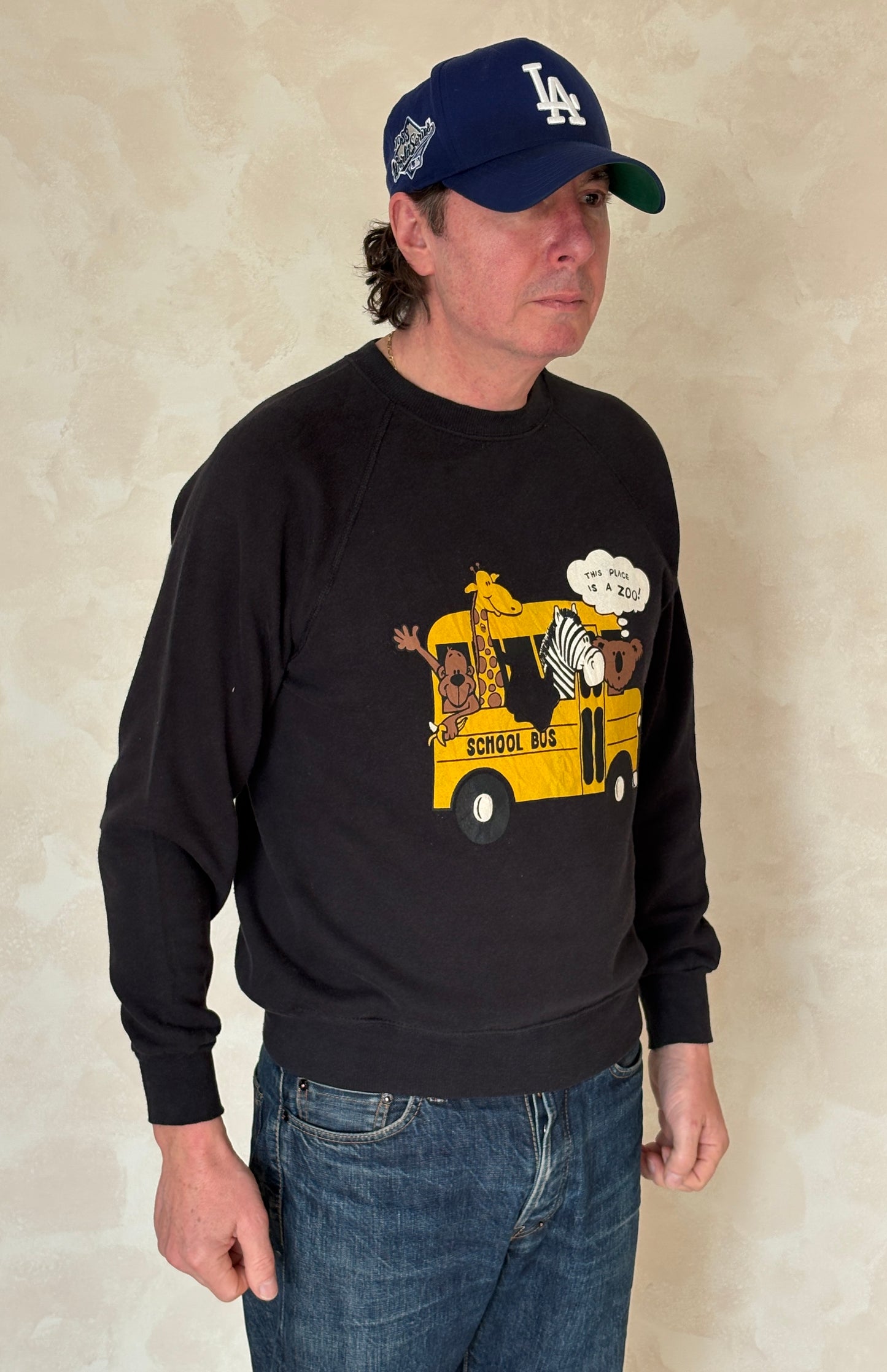 Size L School Bus 80s Made in USA By Lee - USA Vintage Bcn