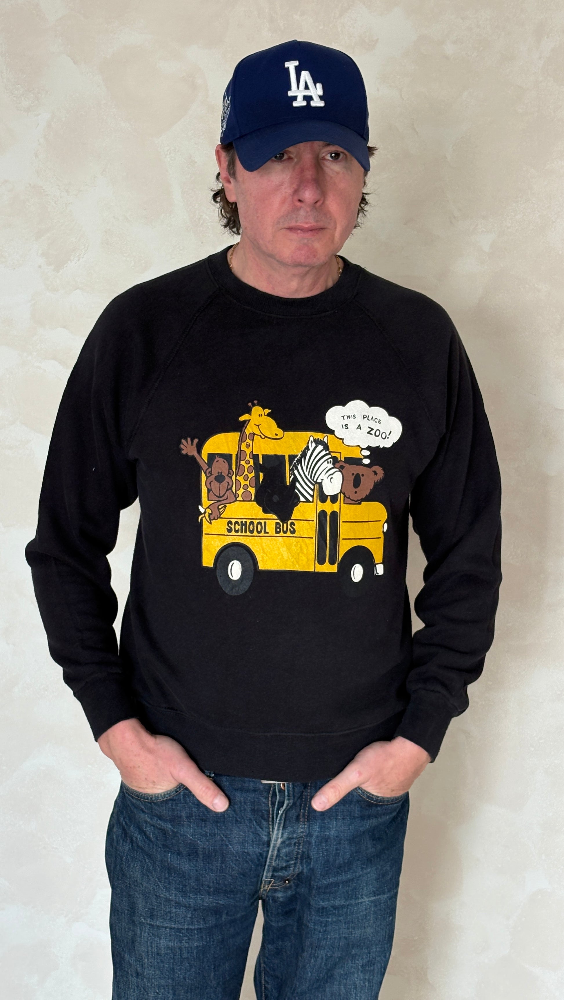 Size L School Bus 80s Made in USA By Lee - USA Vintage Bcn