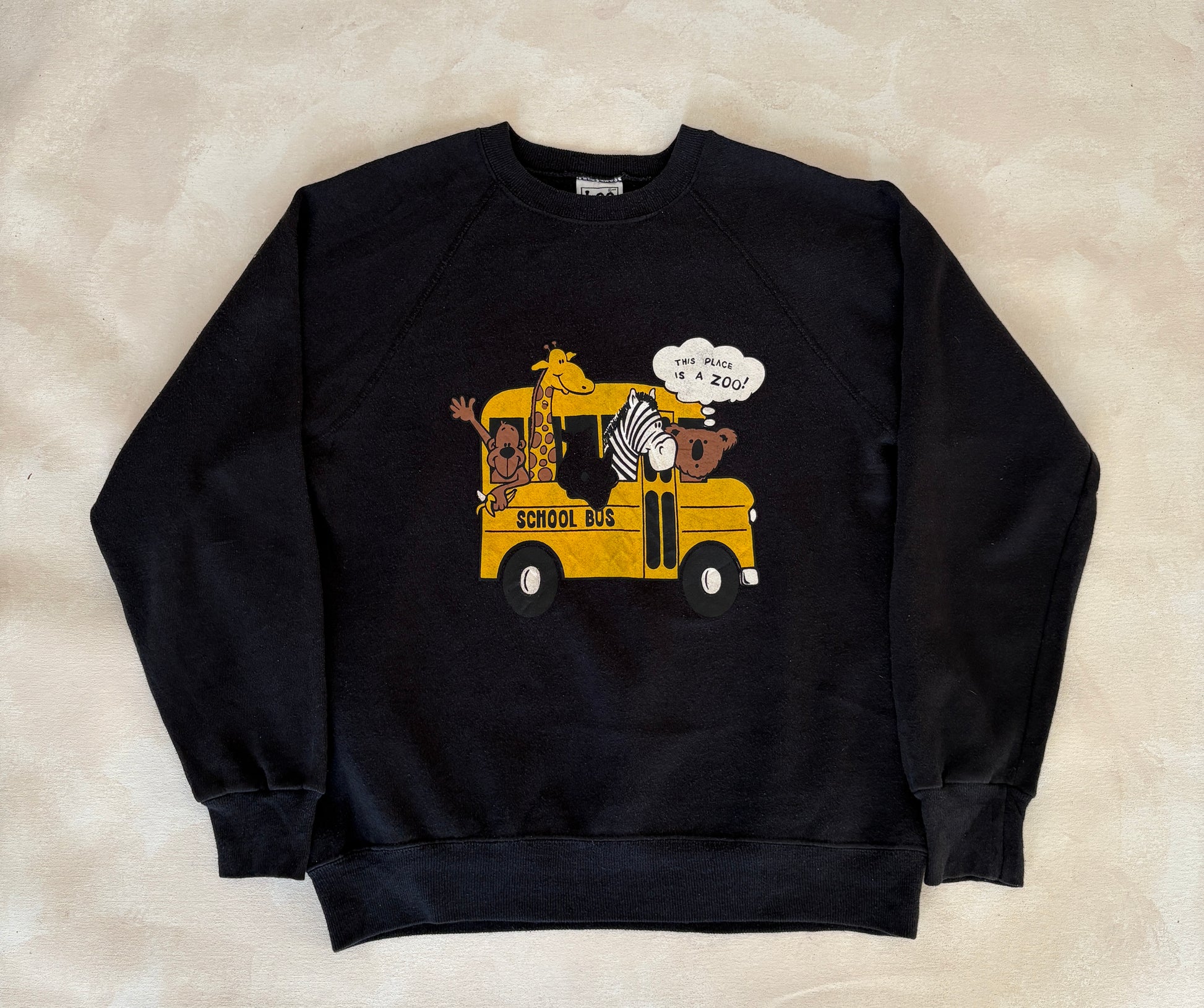 Size L School Bus 80s Made in USA By Lee - USA Vintage Bcn