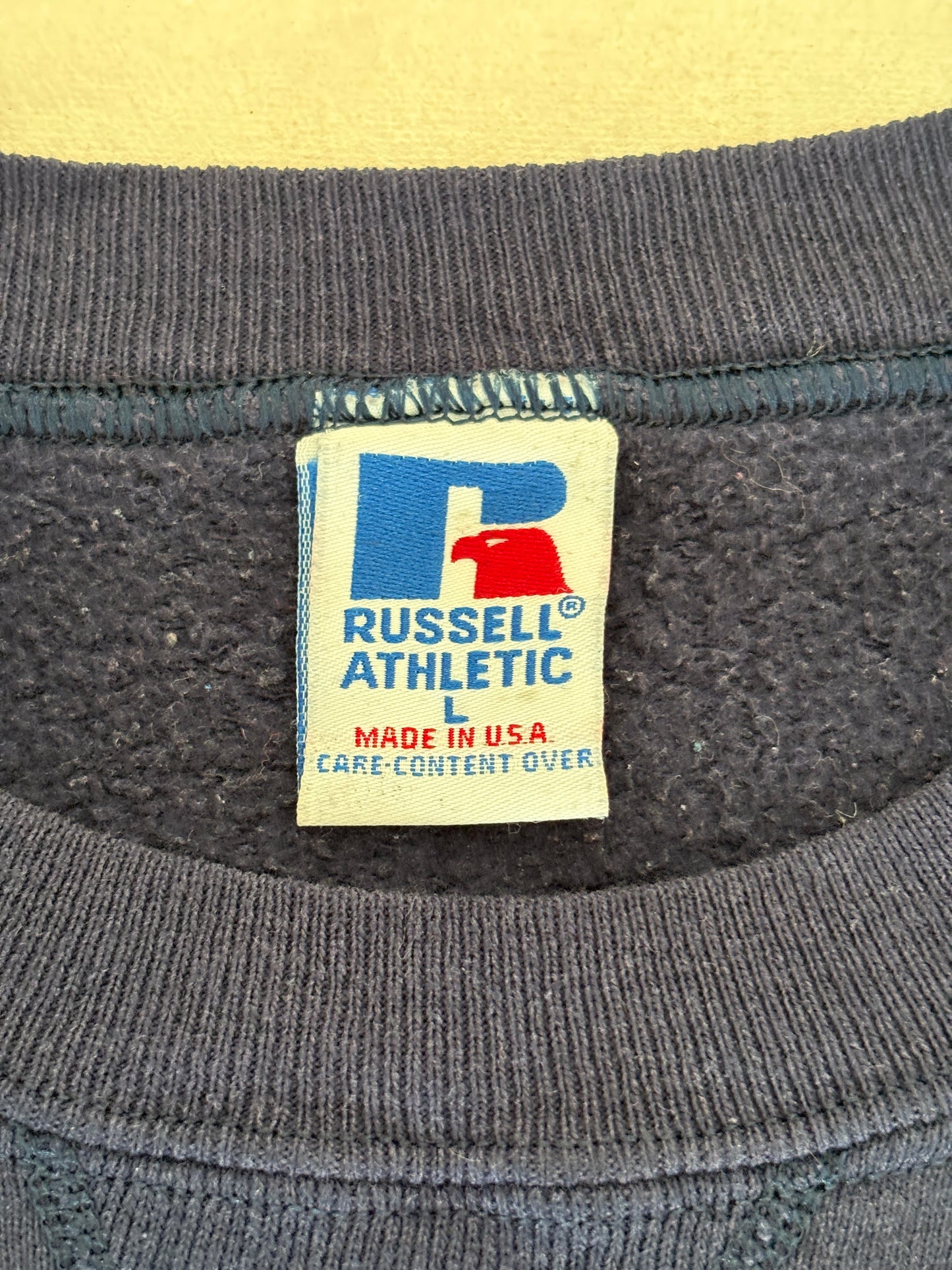 Size L Crew neck Aururn Made in USA By Russell-AJ357 Studio