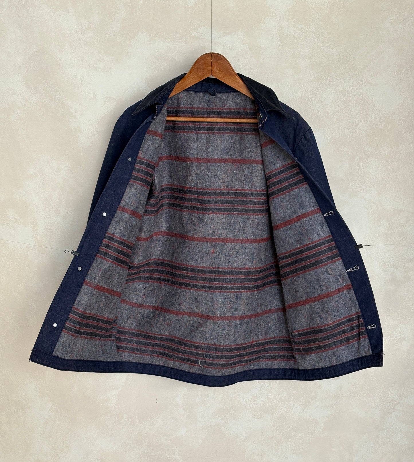 Size 38US / 48EU. Vintage Denim Chore Jacket – Lined-