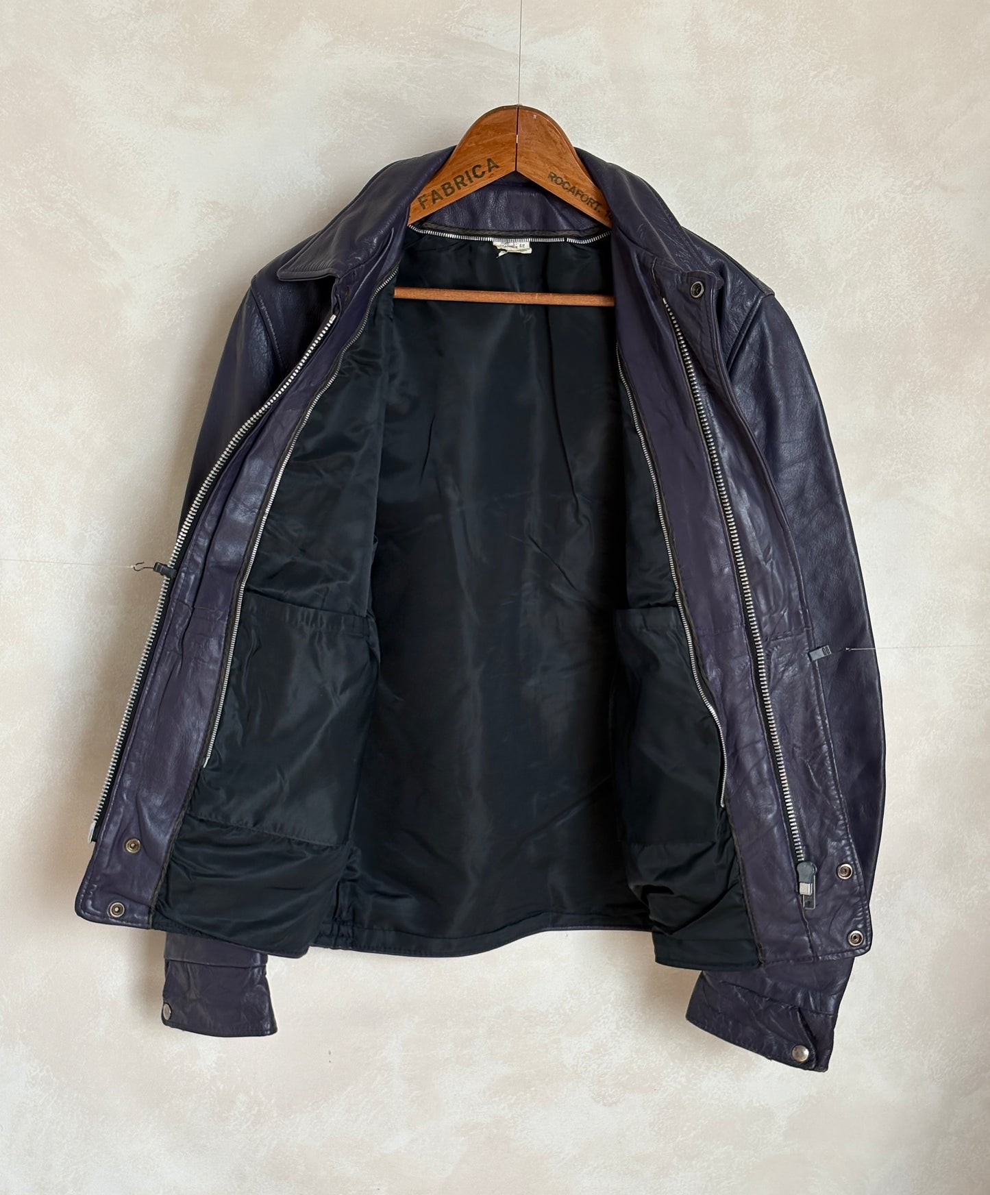 Size 42US / 52EU  Vintage Leather Hockey Jacket Men’s  – Soft Canadian Leather – Made in Canada