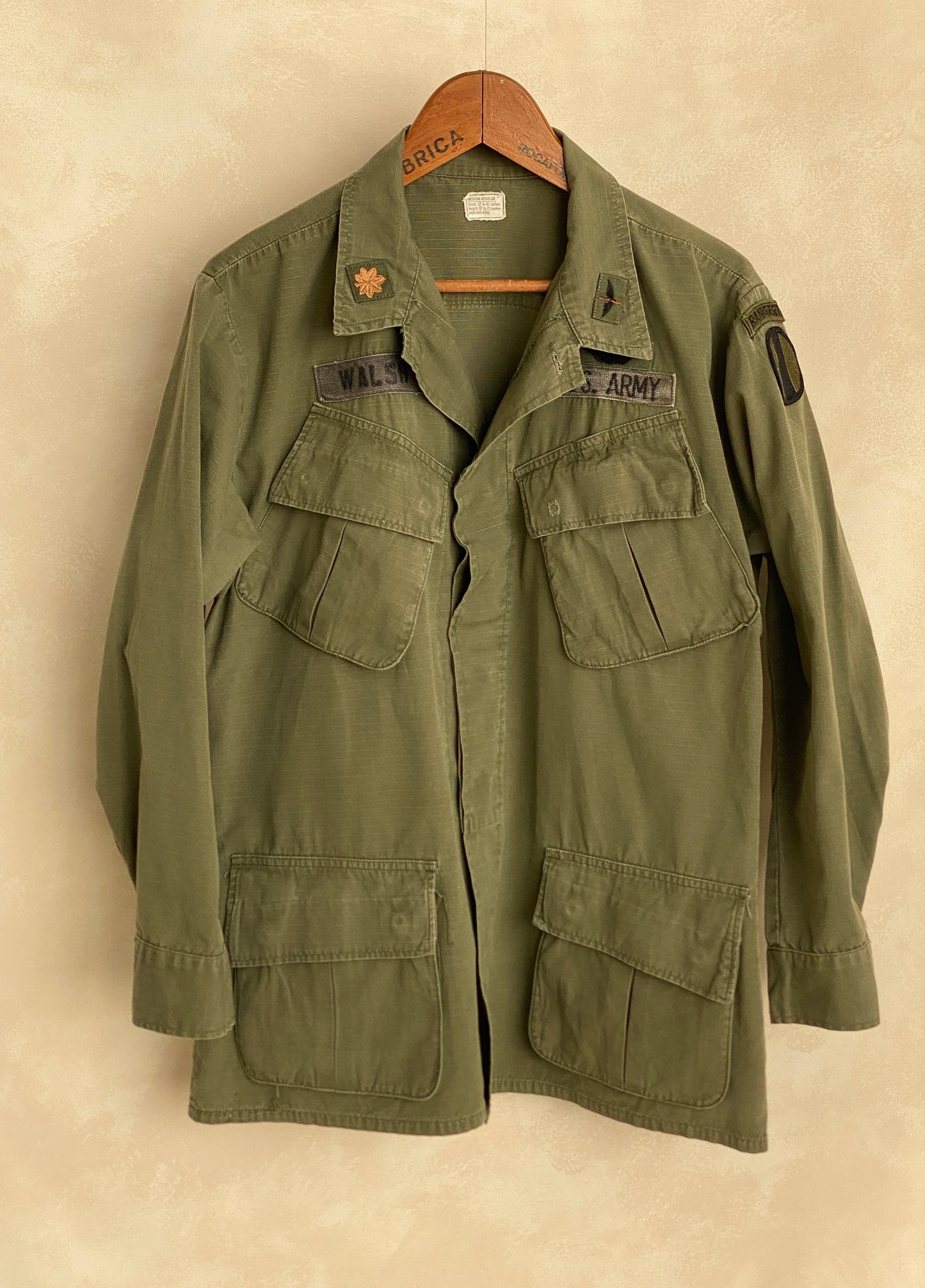 Med Reg. Authentic 1970 US Army Vintage Vietnam  jungle jacket..