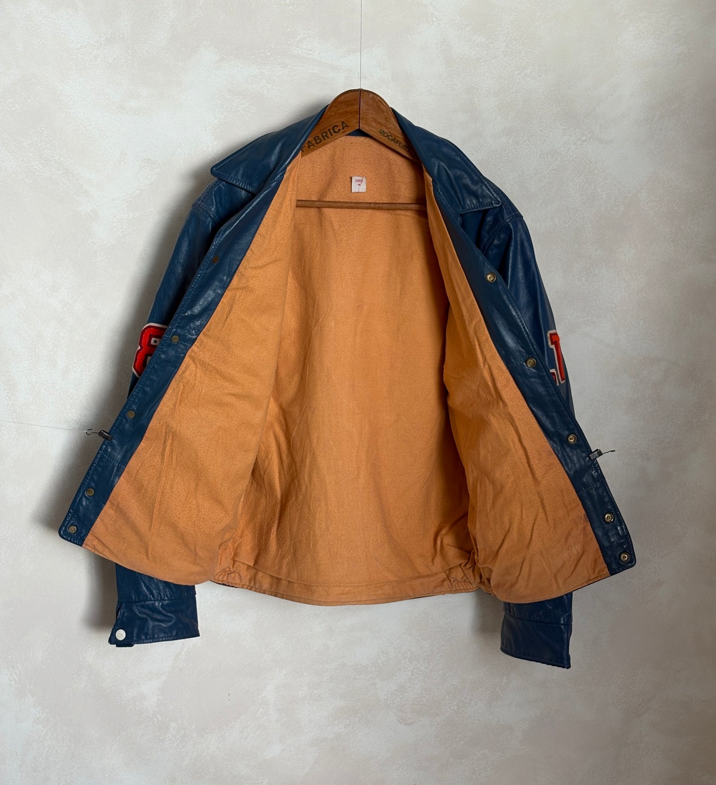 Size 42US / 52EU Vintage 1978 SR Wildcats Leather Varsity Jacket — Canadian High School Football  — SSIAA Champions — Made in Canada