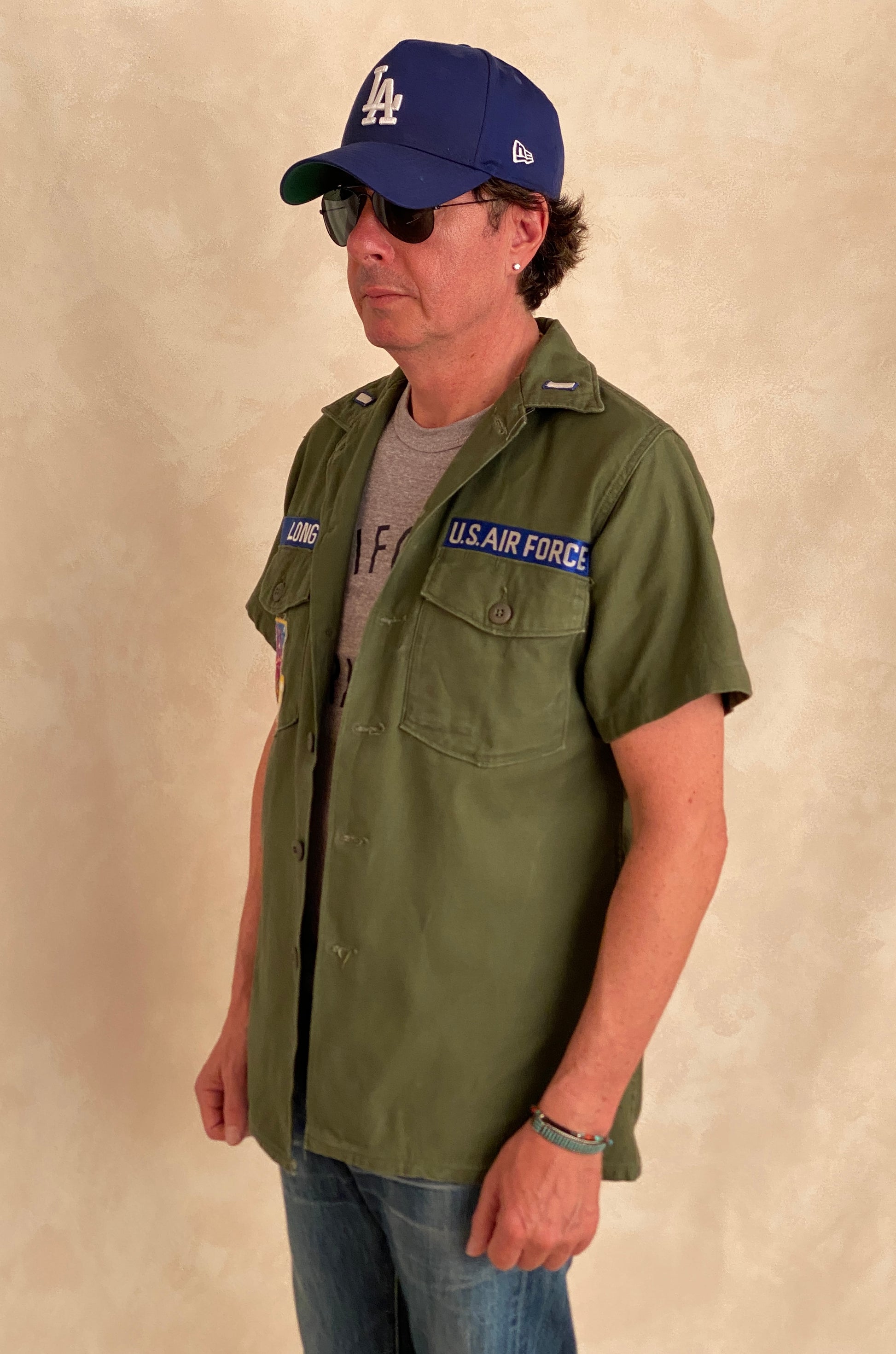 Medium Authentic 1966 US Air Force Vintage Fatigue Shirt Vietnam Era | Classic Military Style | USA Vintage BCN -
