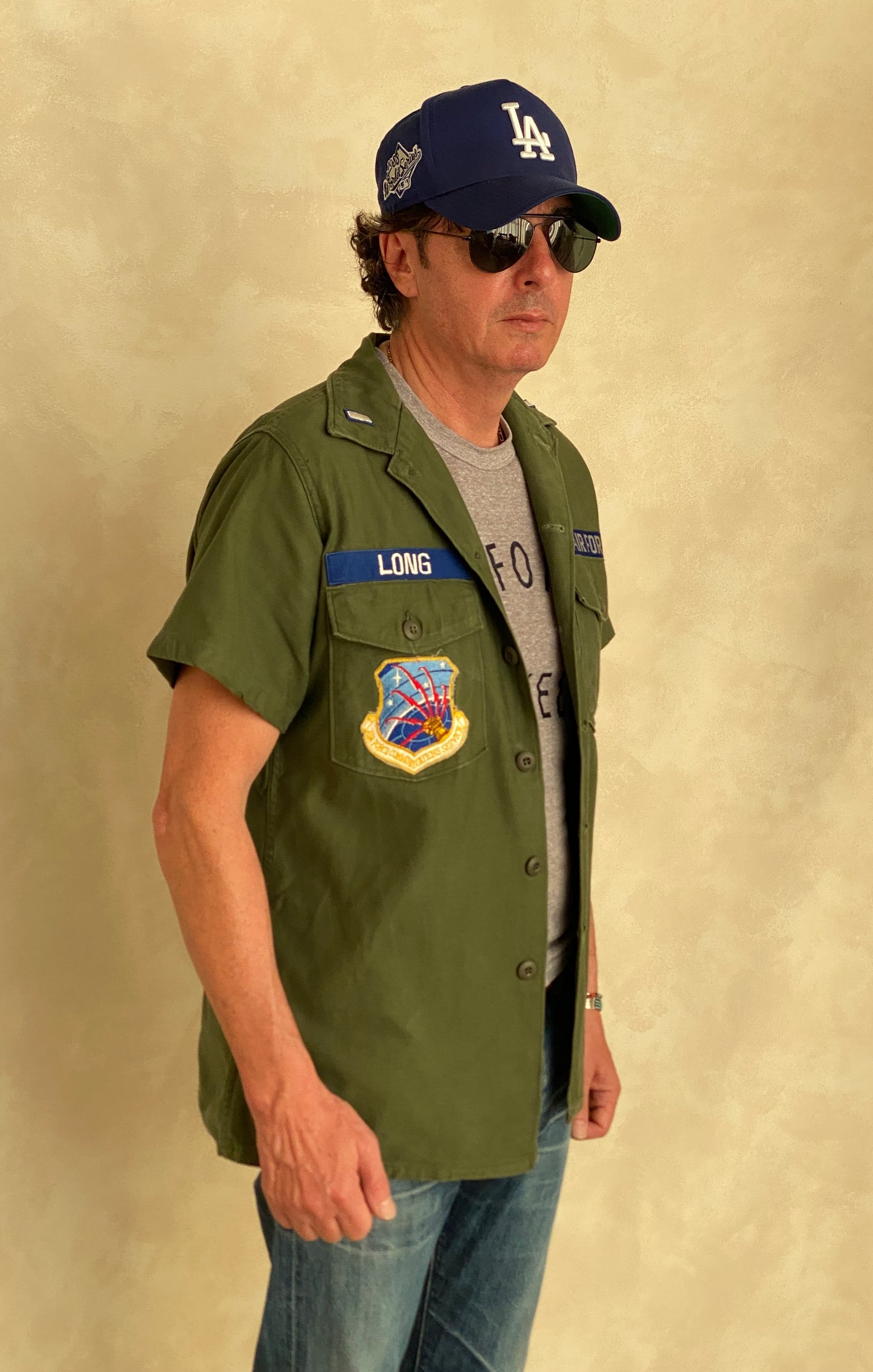 Medium Authentic 1966 US Air Force Vintage Fatigue Shirt Vietnam Era | Classic Military Style | USA Vintage BCN -