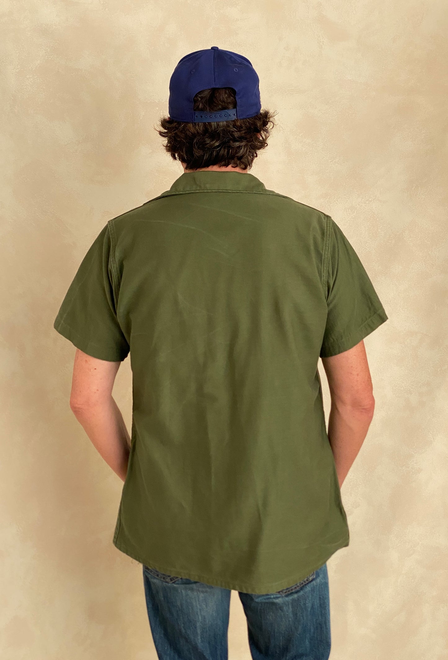 Medium Authentic 1966 US Air Force Vintage Fatigue Shirt Vietnam Era | Classic Military Style | USA Vintage BCN -
