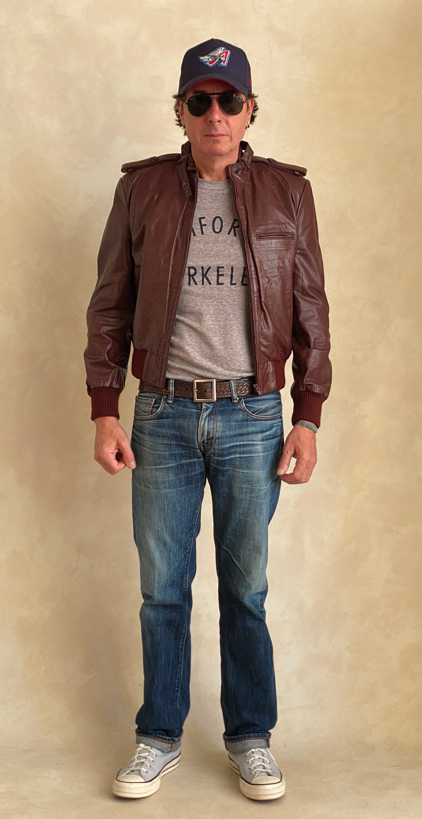 Size 12US Vintage 80s  leather jacket removable lining