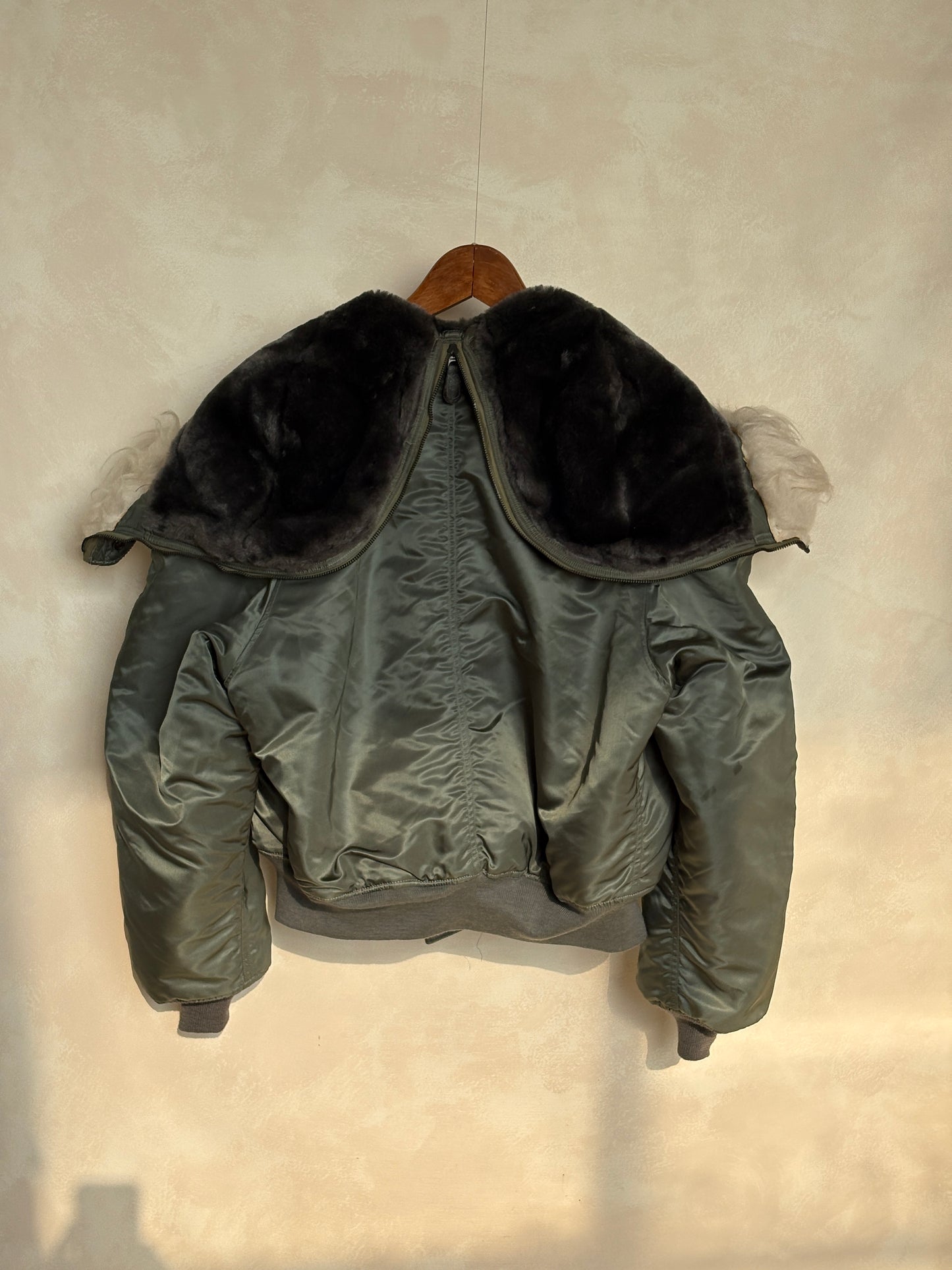 XL  . Authentic 1974 Vintage N2B Military Flight Jacket — Authentic U.S. Air Force Cold Weather Bomber