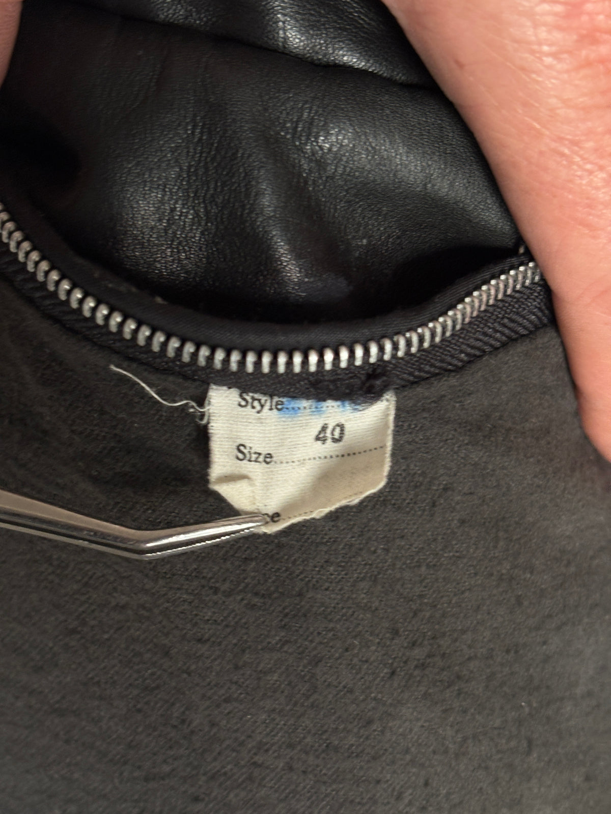 Vintage black 1970s Centennial College Leather Varsity Jacket – Designed in Canada, Size 40US / 50EU-AJ357 Studio