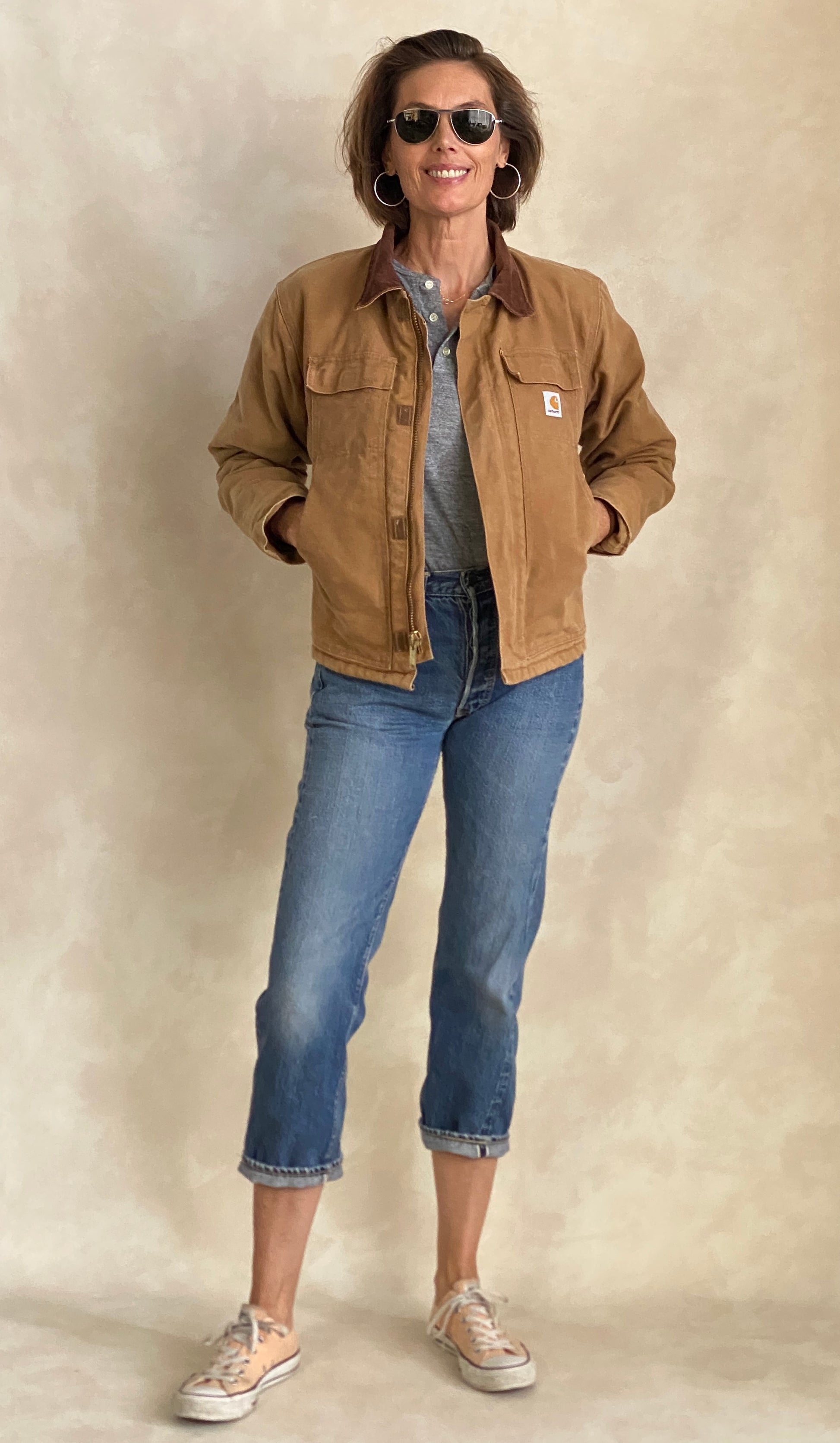 Youth L. Carhartt Blanket lined jacket Made in USA - USA Vintage Bcn