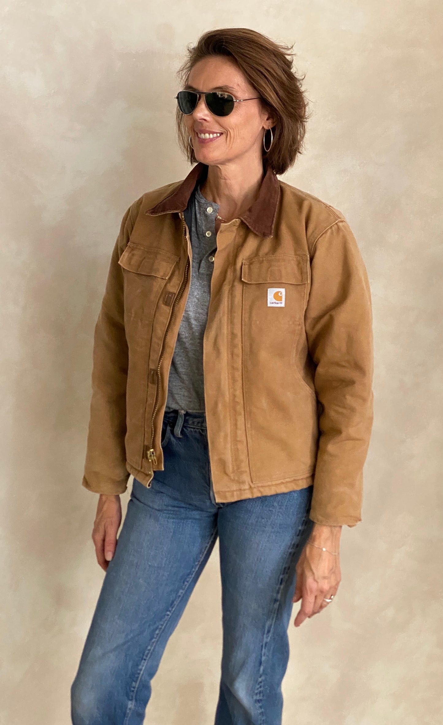 Youth L. Carhartt Blanket lined jacket Made in USA - USA Vintage Bcn