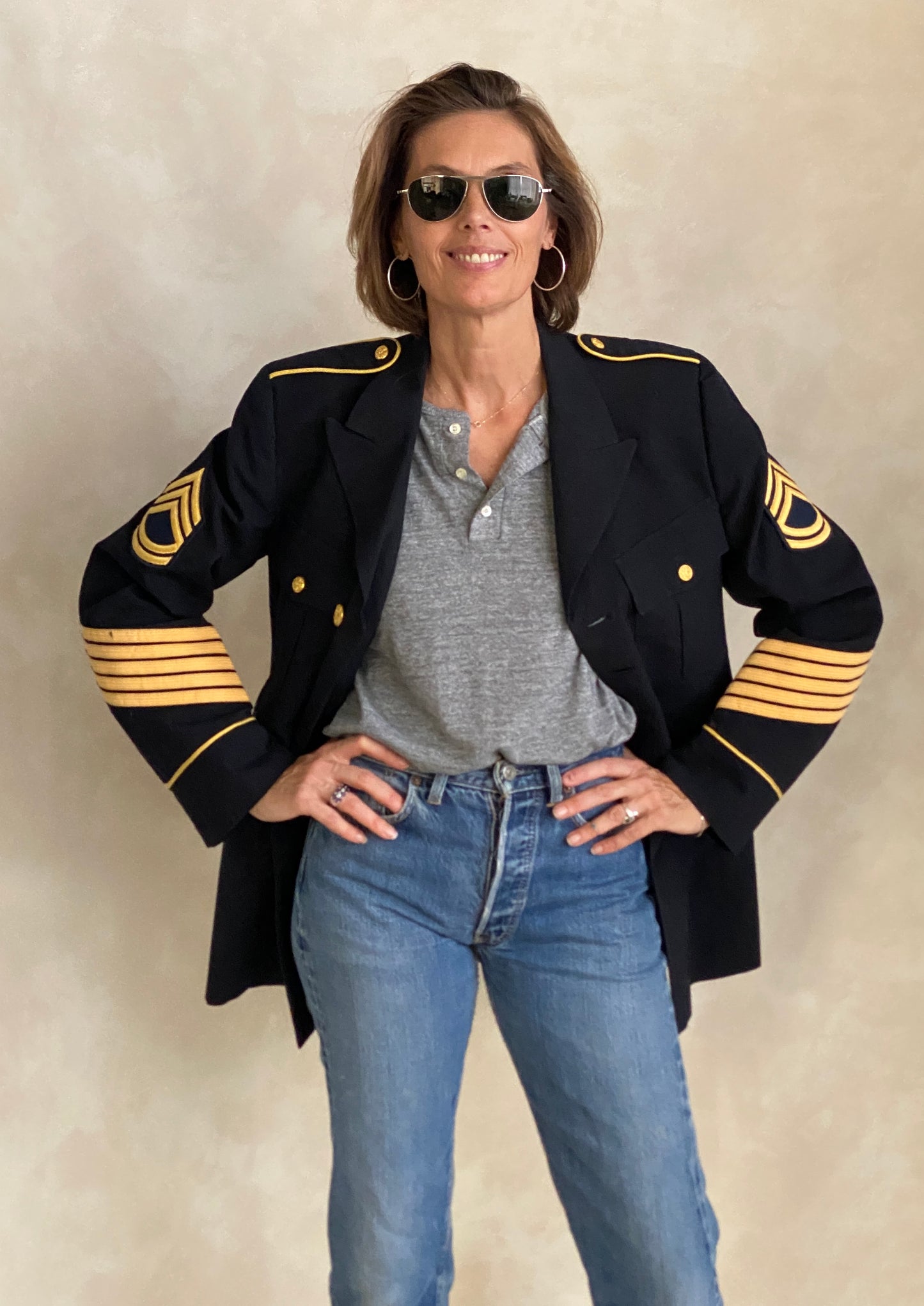 Size 39 Reg. Vintage US army service dress uniform Made in USA - USA Vintage Bcn