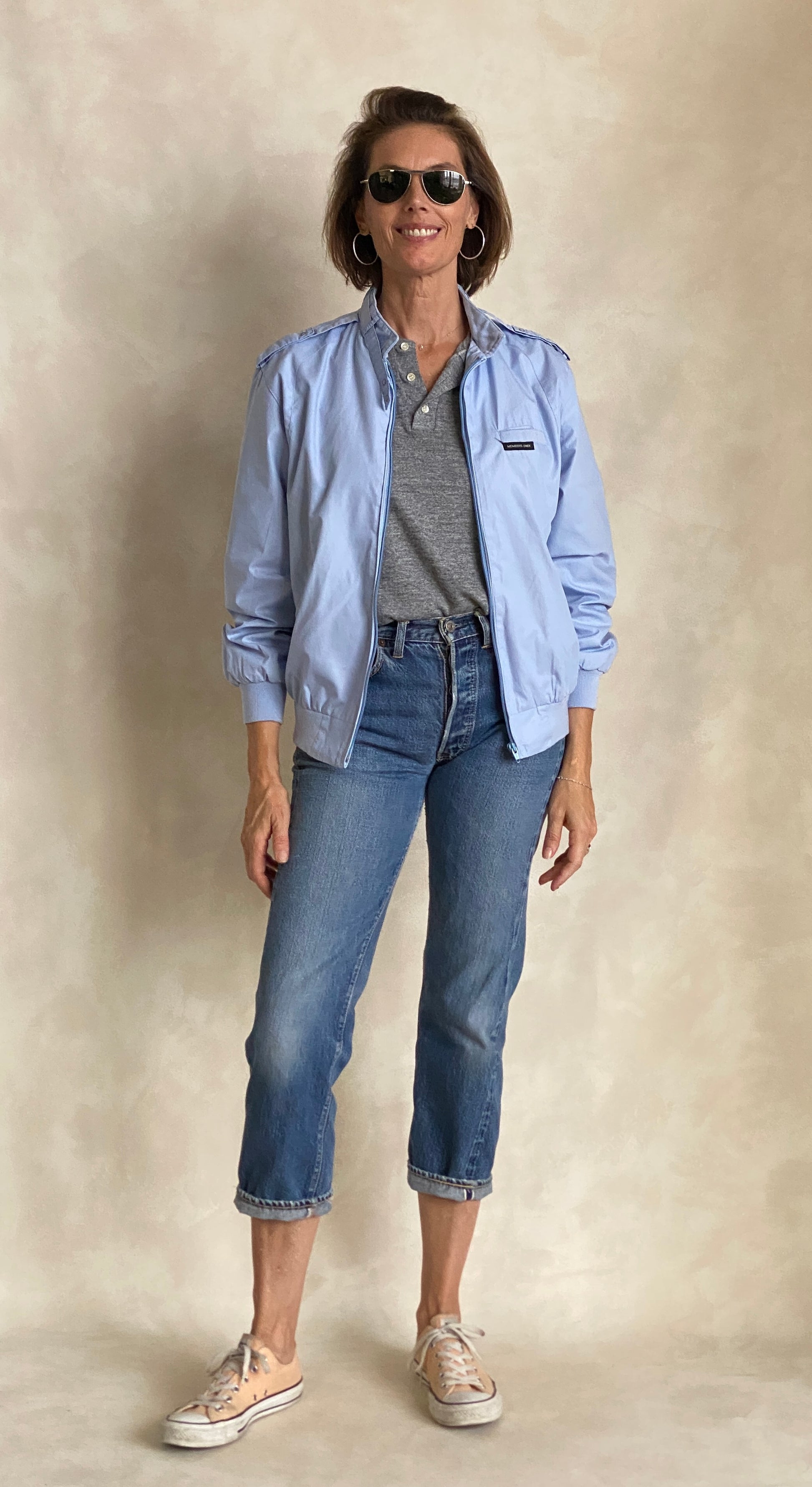 Size 44 US Vintage 80s members Only cotton jacket - USA Vintage Bcn