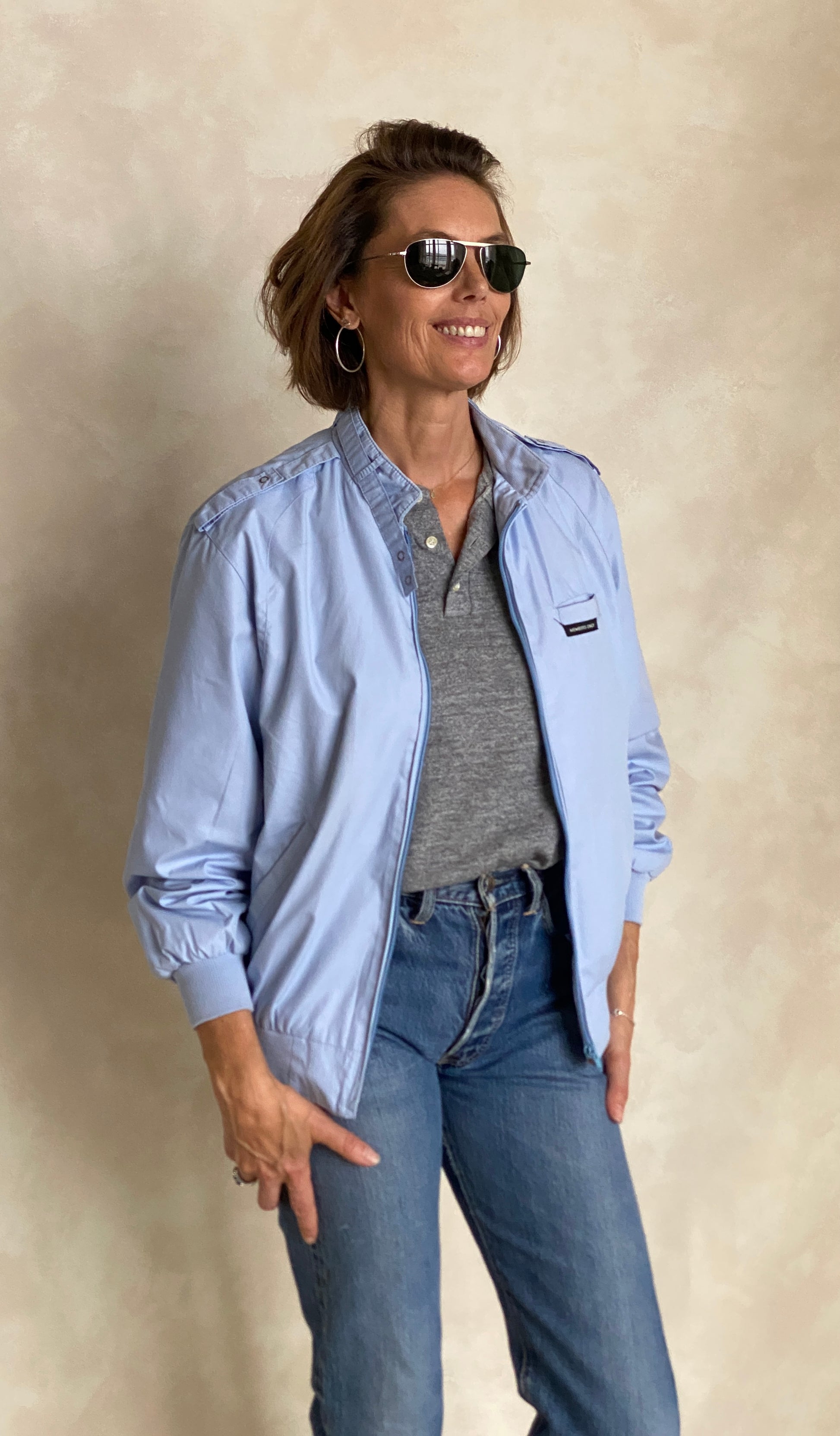 Size 44 US Vintage 80s members Only cotton jacket - USA Vintage Bcn
