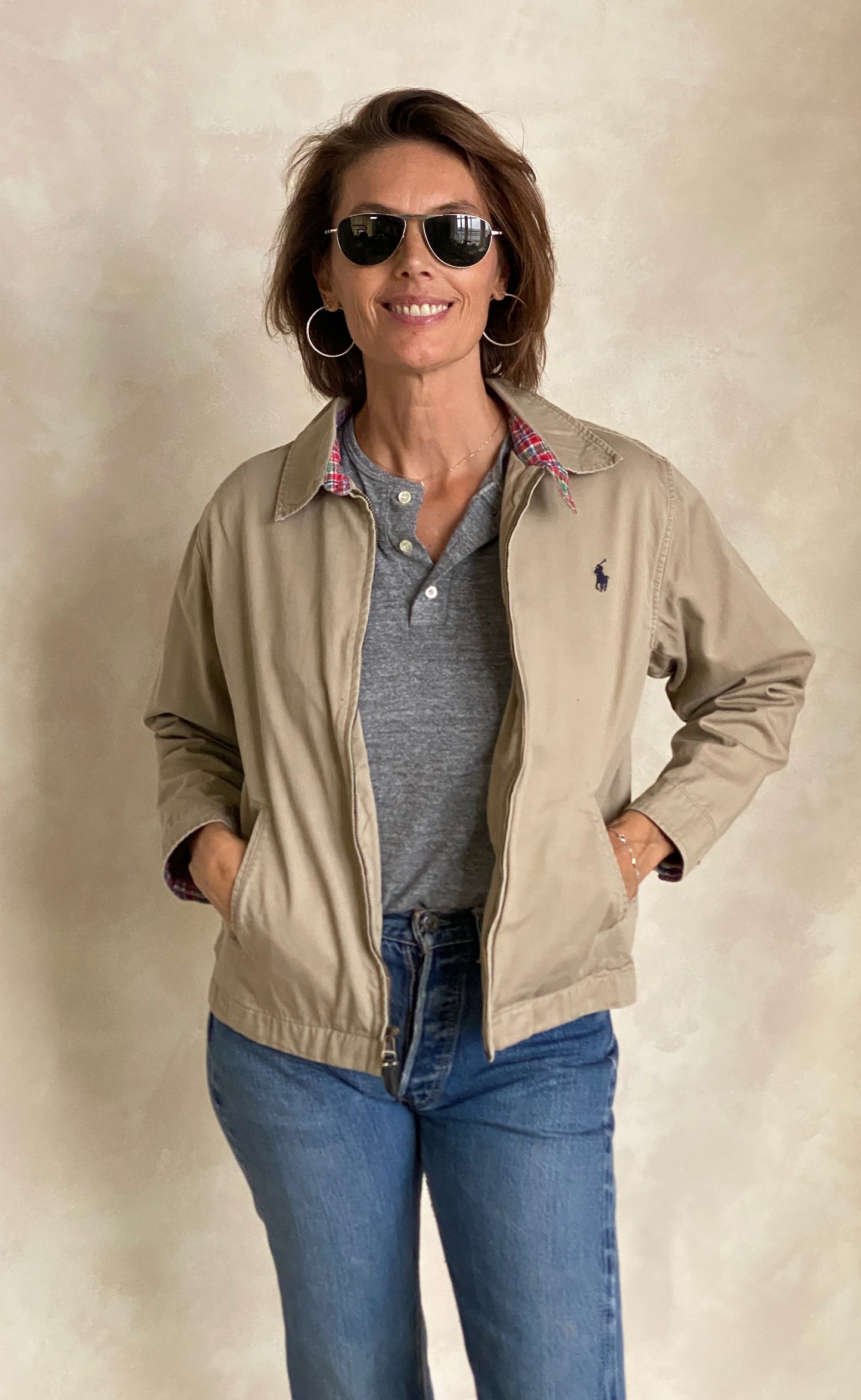 Youth Large . Vintage Ralph Lauren cotton jacket - USA Vintage Bcn