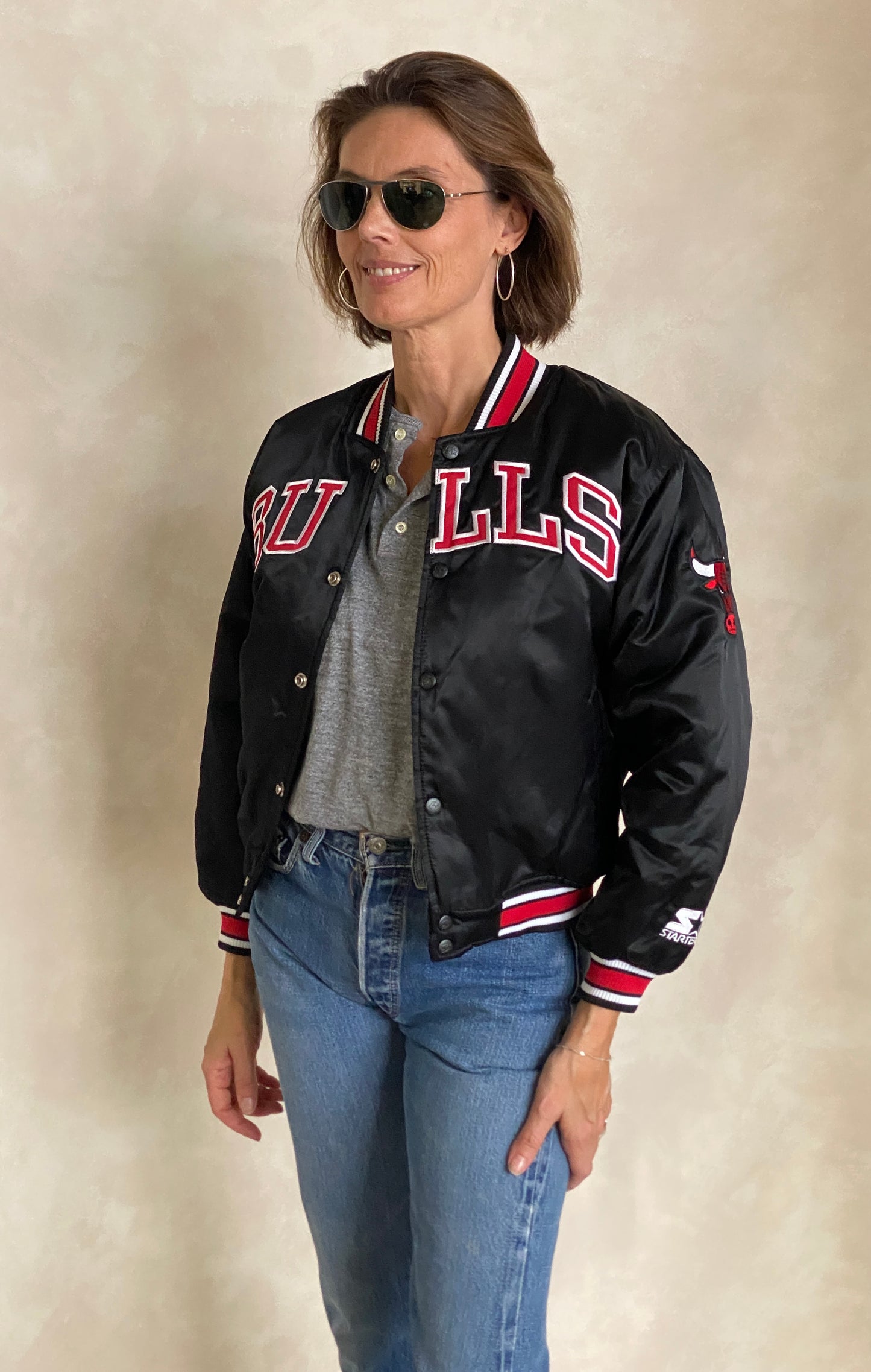 Youth Med . Chicago bulls Starter jacket - USA Vintage Bcn