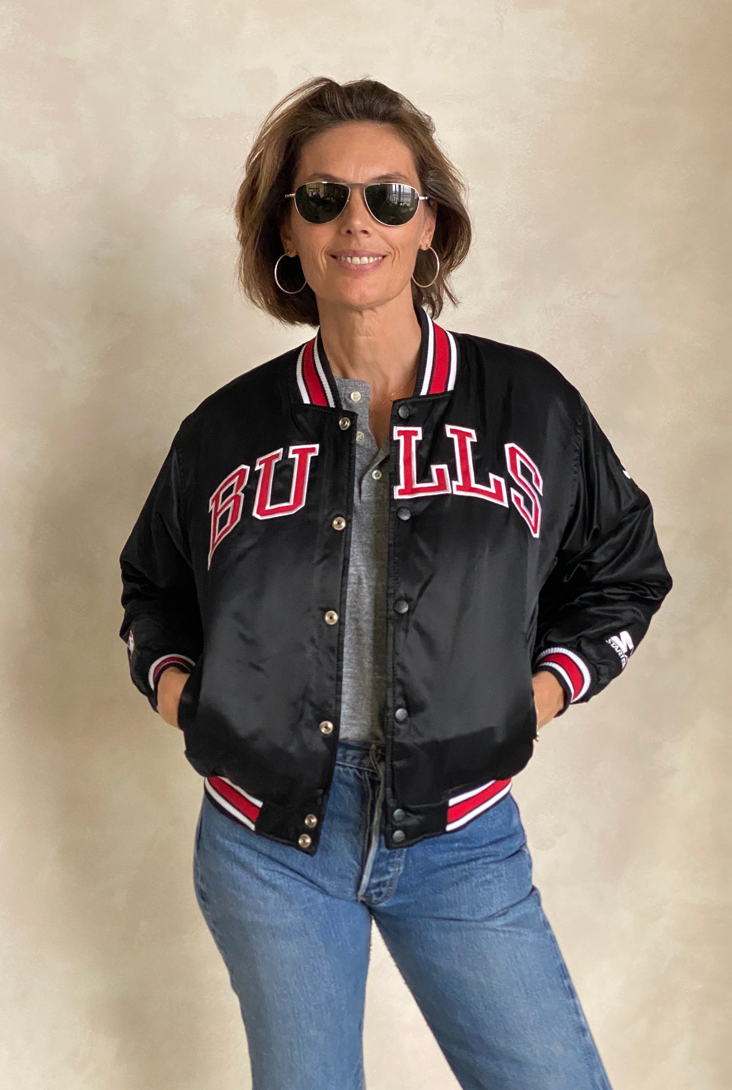 Youth Med . Chicago bulls Starter jacket - USA Vintage Bcn
