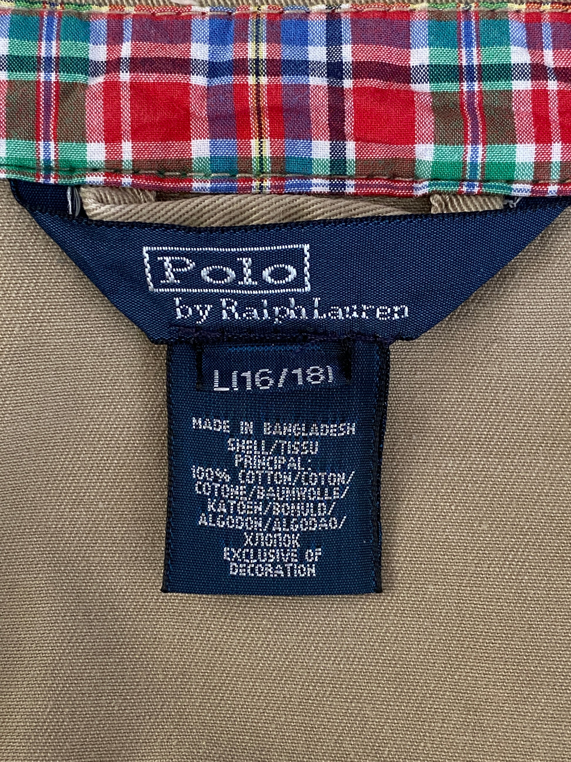 Youth Large . Vintage Ralph Lauren cotton jacket - USA Vintage Bcn
