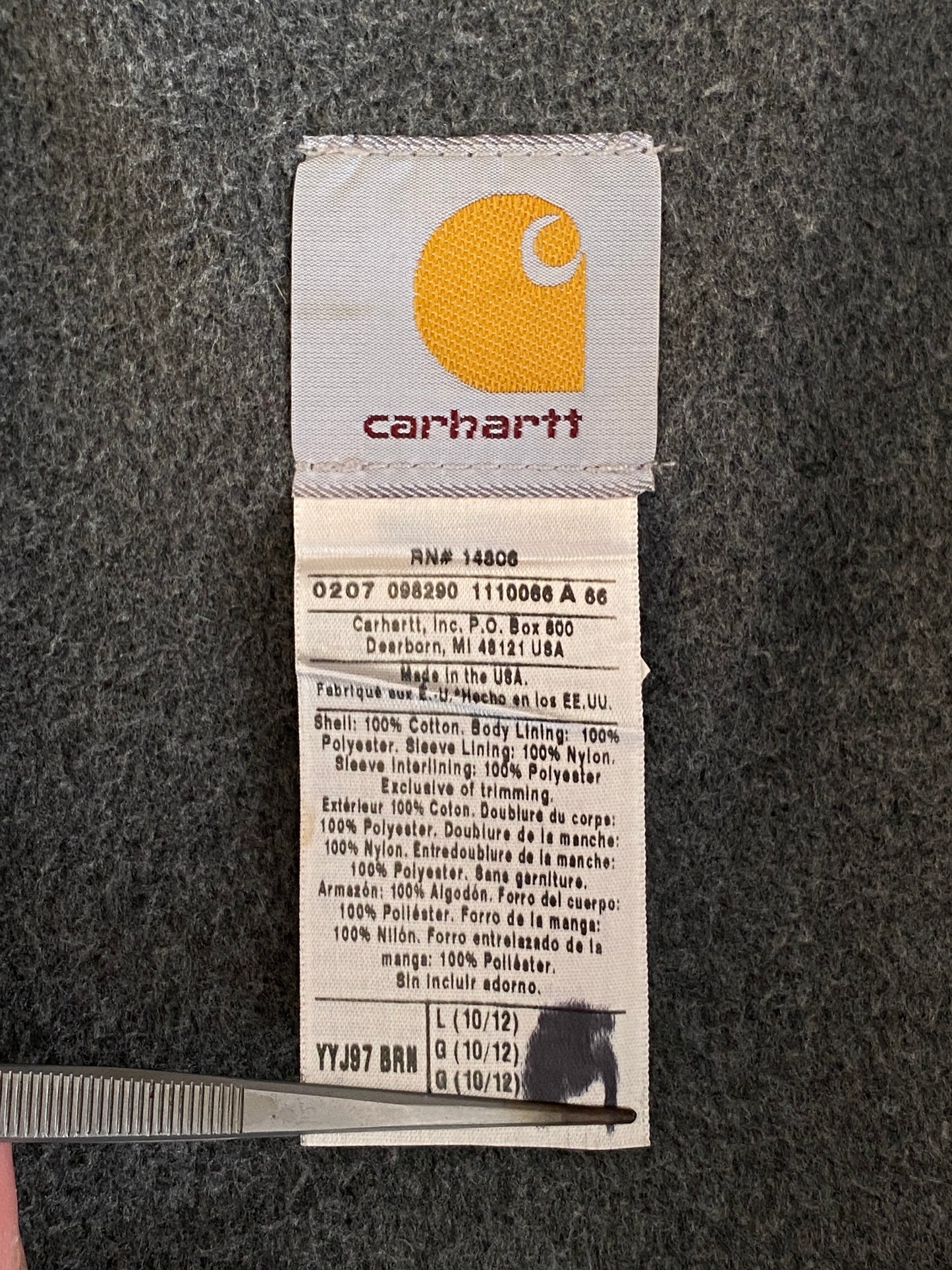 Youth L. Vintage Carhartt Blanket lined jacket Made in USA - USA Vintage Bcn