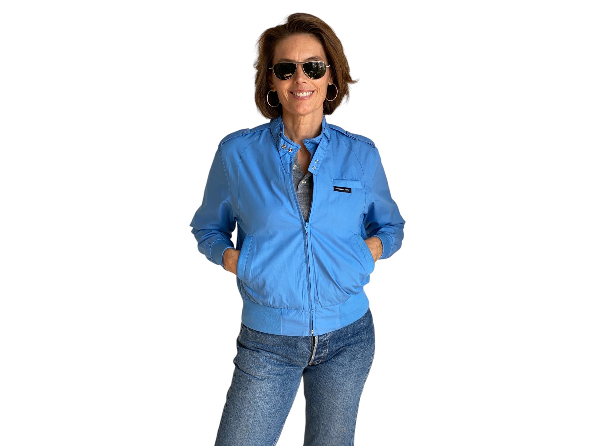 Size Women Small. Vintage 80s Members Only Cotton Jacket - USA Vintage Bcn