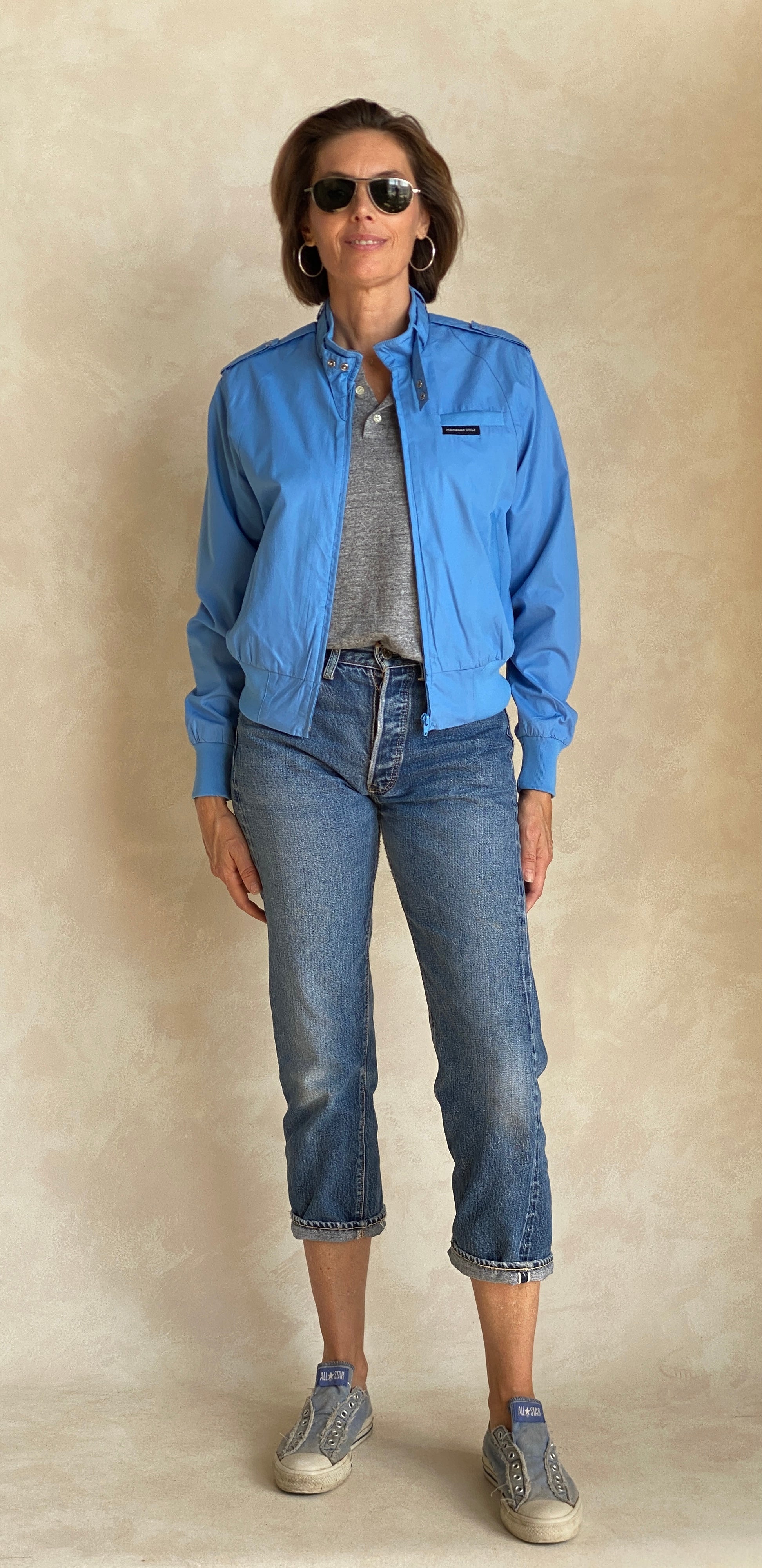 Size Women Small. Vintage 80s Members Only Cotton Jacket - USA Vintage Bcn