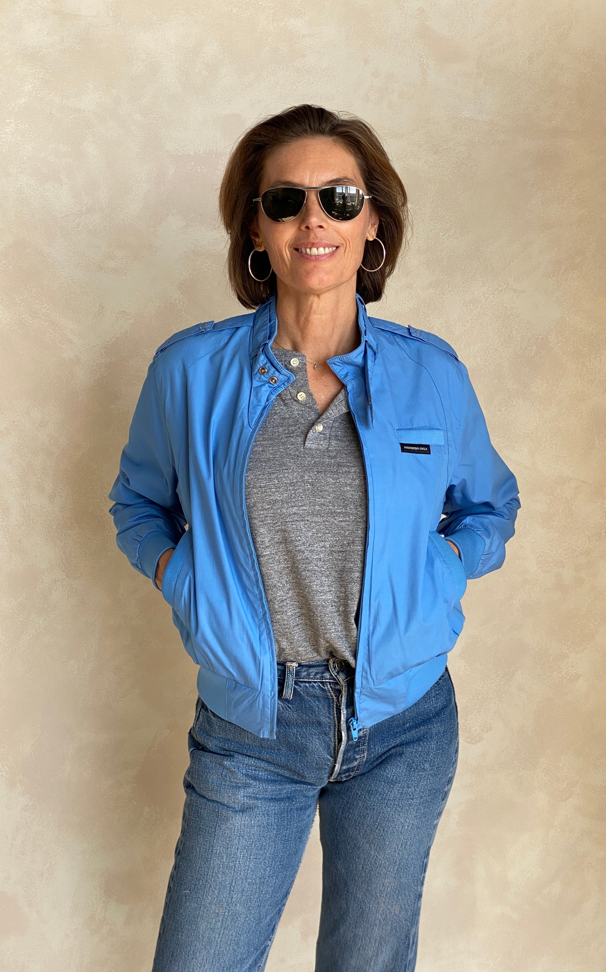 Size Women Small. Vintage 80s Members Only Cotton Jacket - USA Vintage Bcn