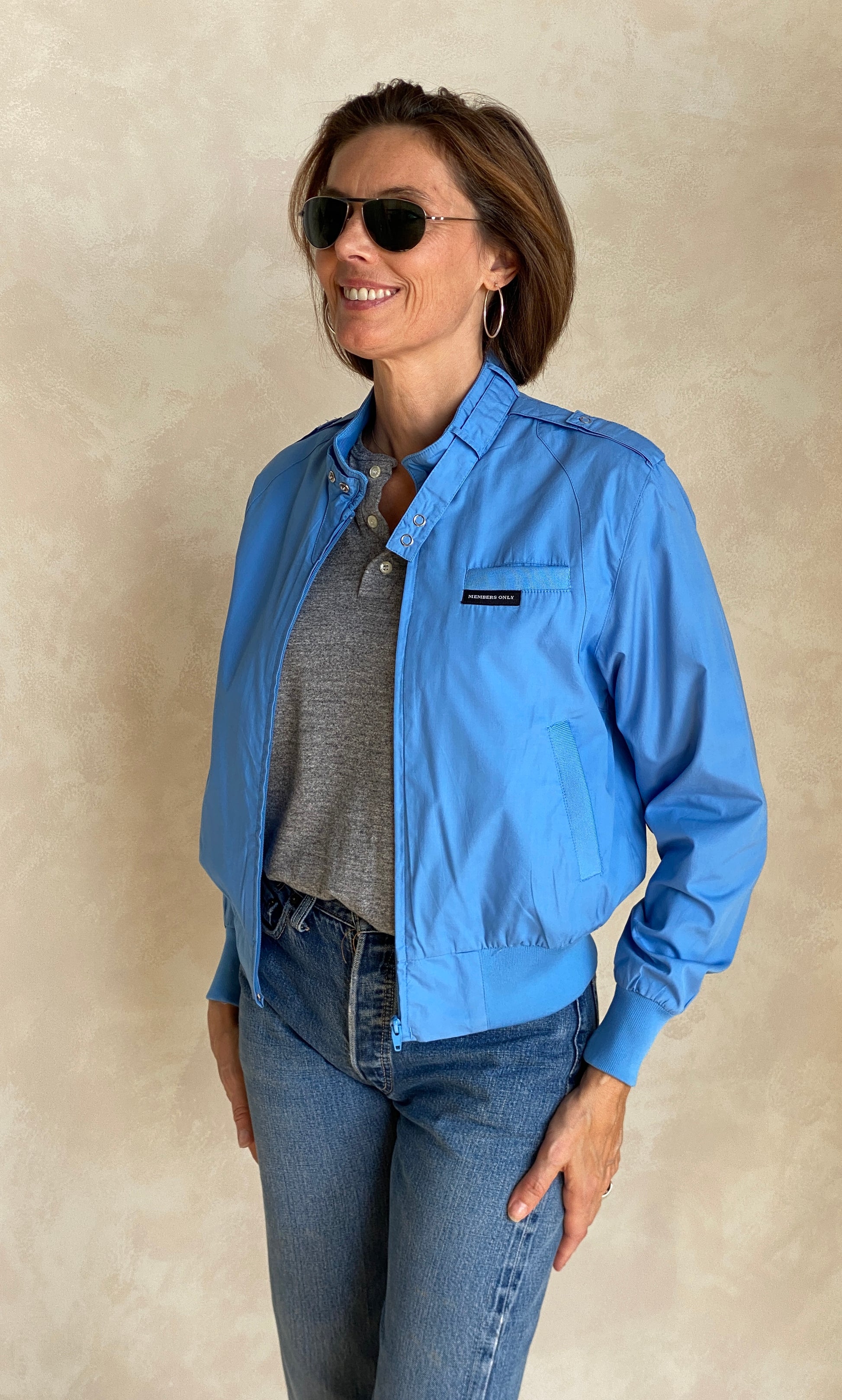 Size Women Small. Vintage 80s Members Only Cotton Jacket - USA Vintage Bcn