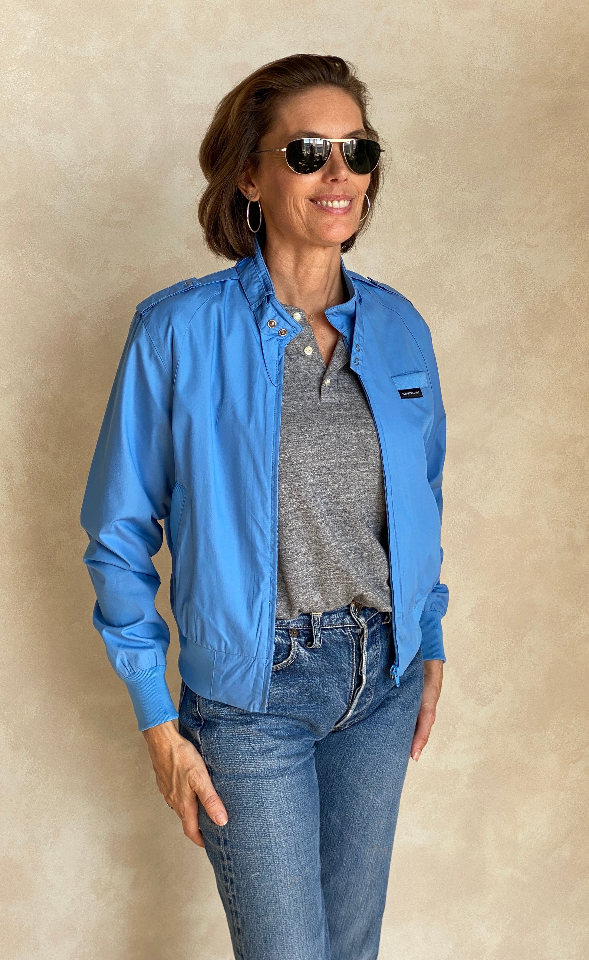Size Women Small. Vintage 80s Members Only Cotton Jacket - USA Vintage Bcn