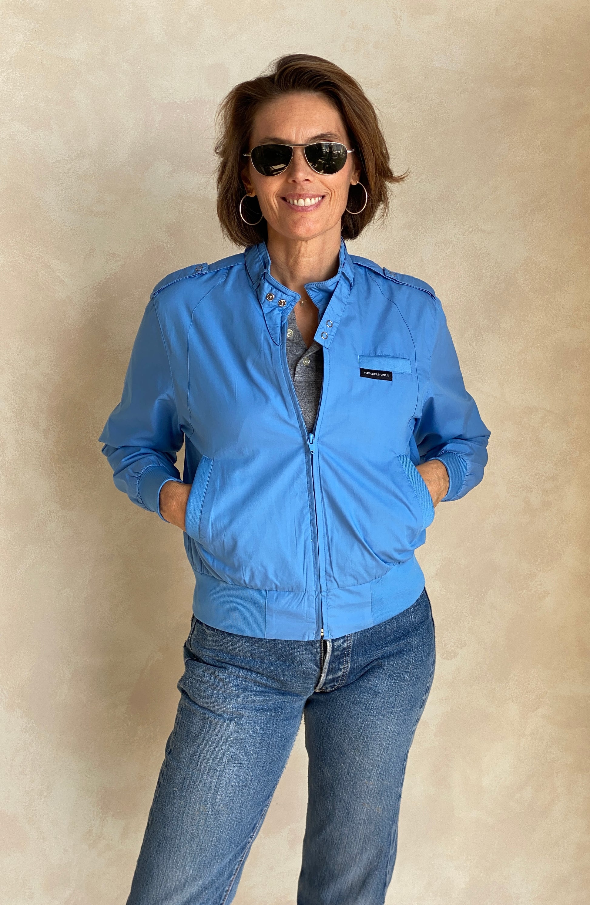 Size Women Small. Vintage 80s Members Only Cotton Jacket - USA Vintage Bcn