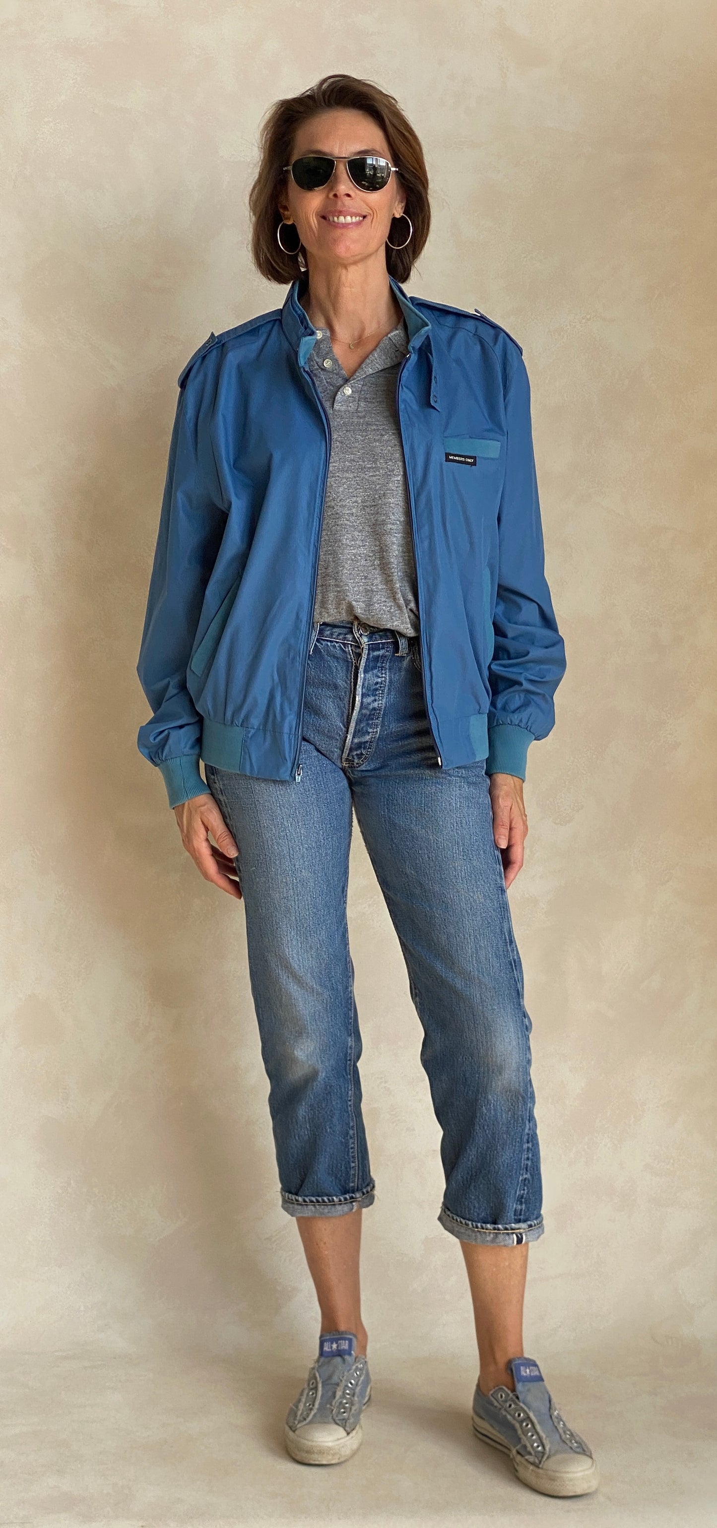 Size 44 US / 54 EU Vintage 80s members Only cotton jacket