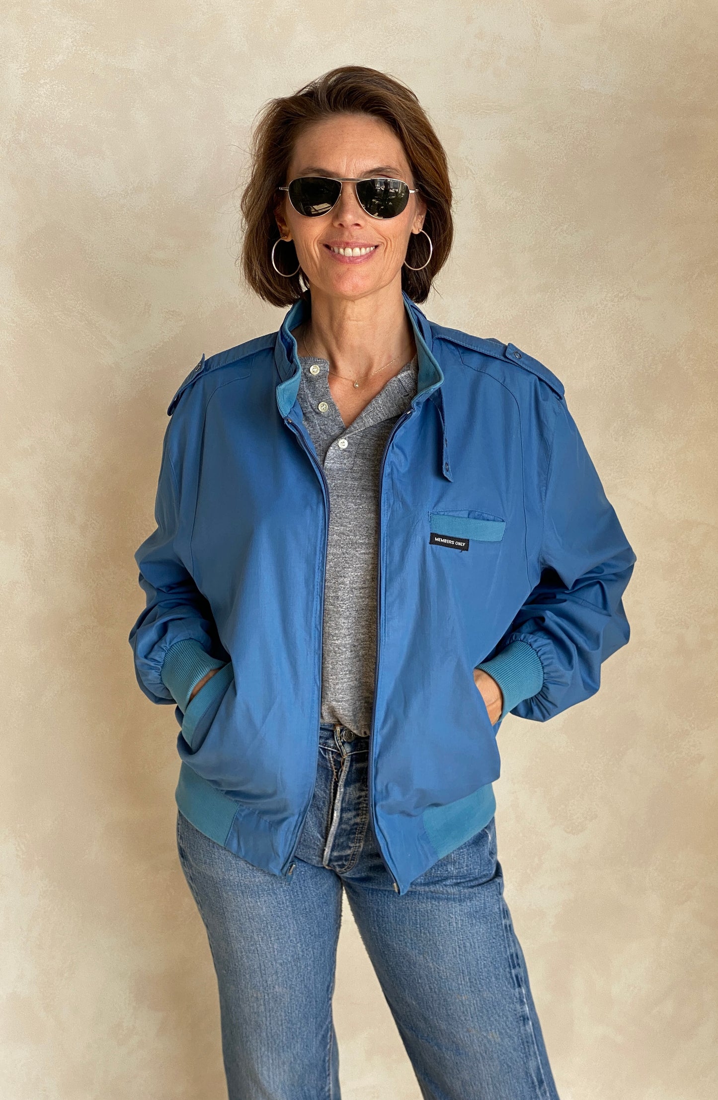 Size 44 US / 54 EU Vintage 80s members Only cotton jacket