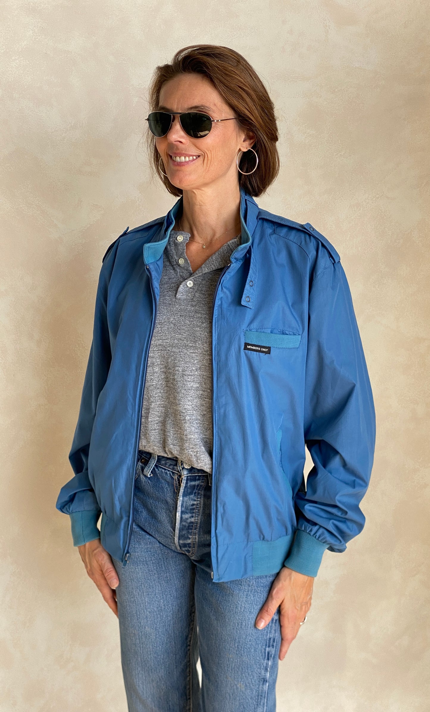 Size 44 US / 54 EU Vintage 80s members Only cotton jacket