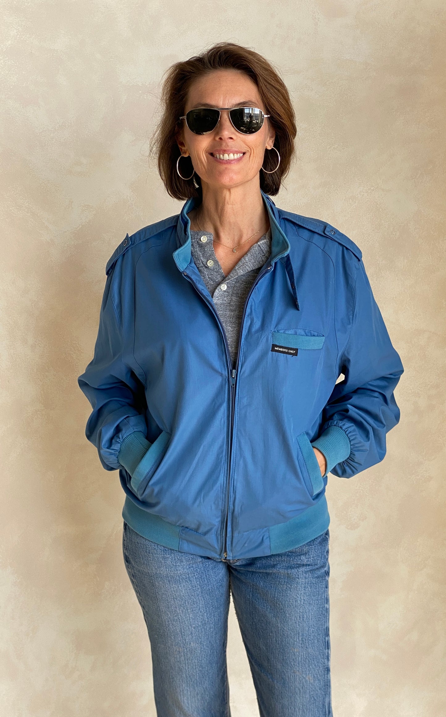 Size 44 US / 54 EU Vintage 80s members Only cotton jacket