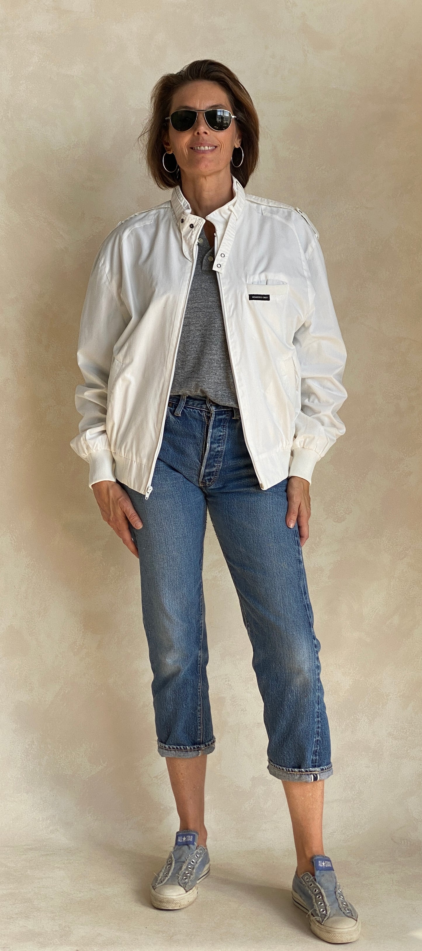 Size 44 US Vintage 80s members Only cotton jacket