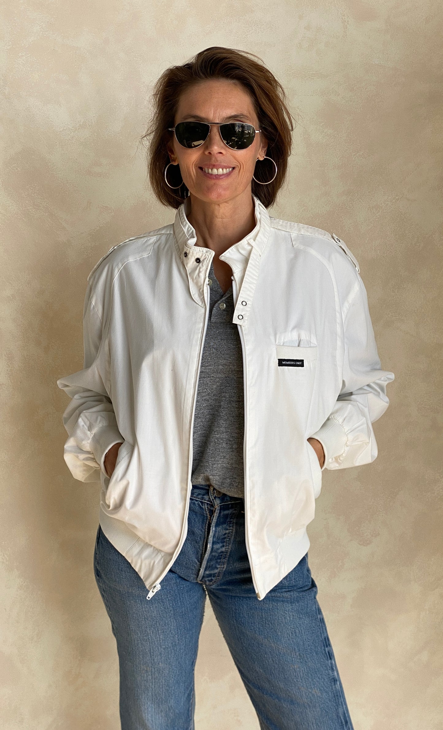Size 44 US Vintage 80s members Only cotton jacket
