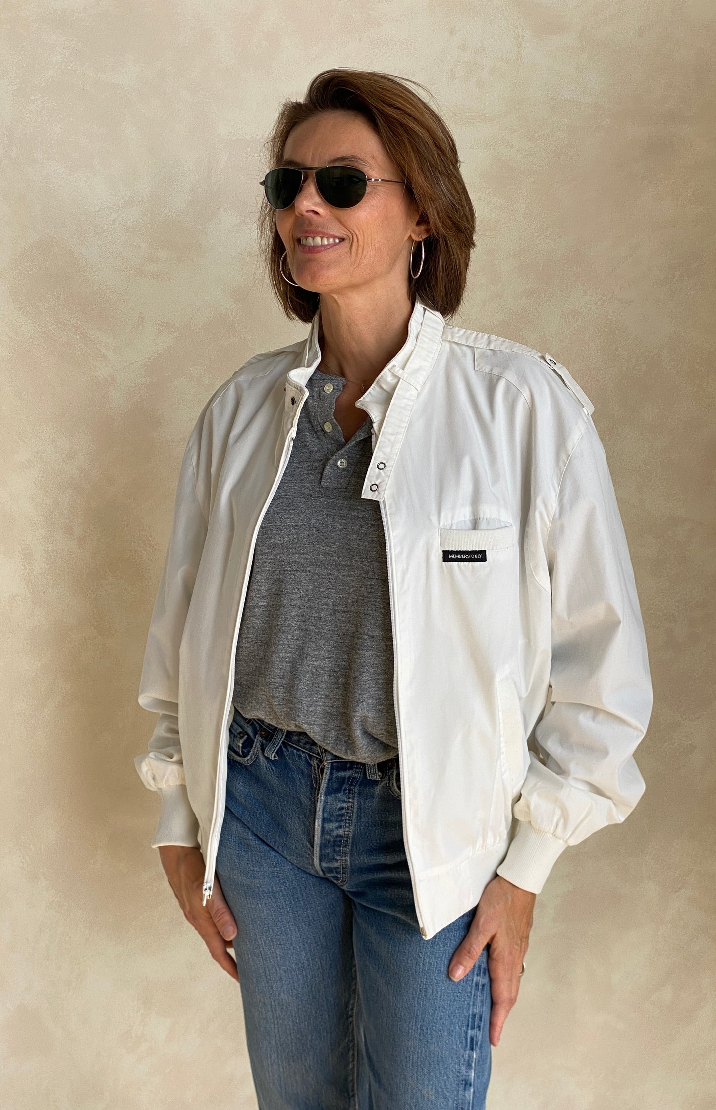 Size 44 US Vintage 80s members Only cotton jacket