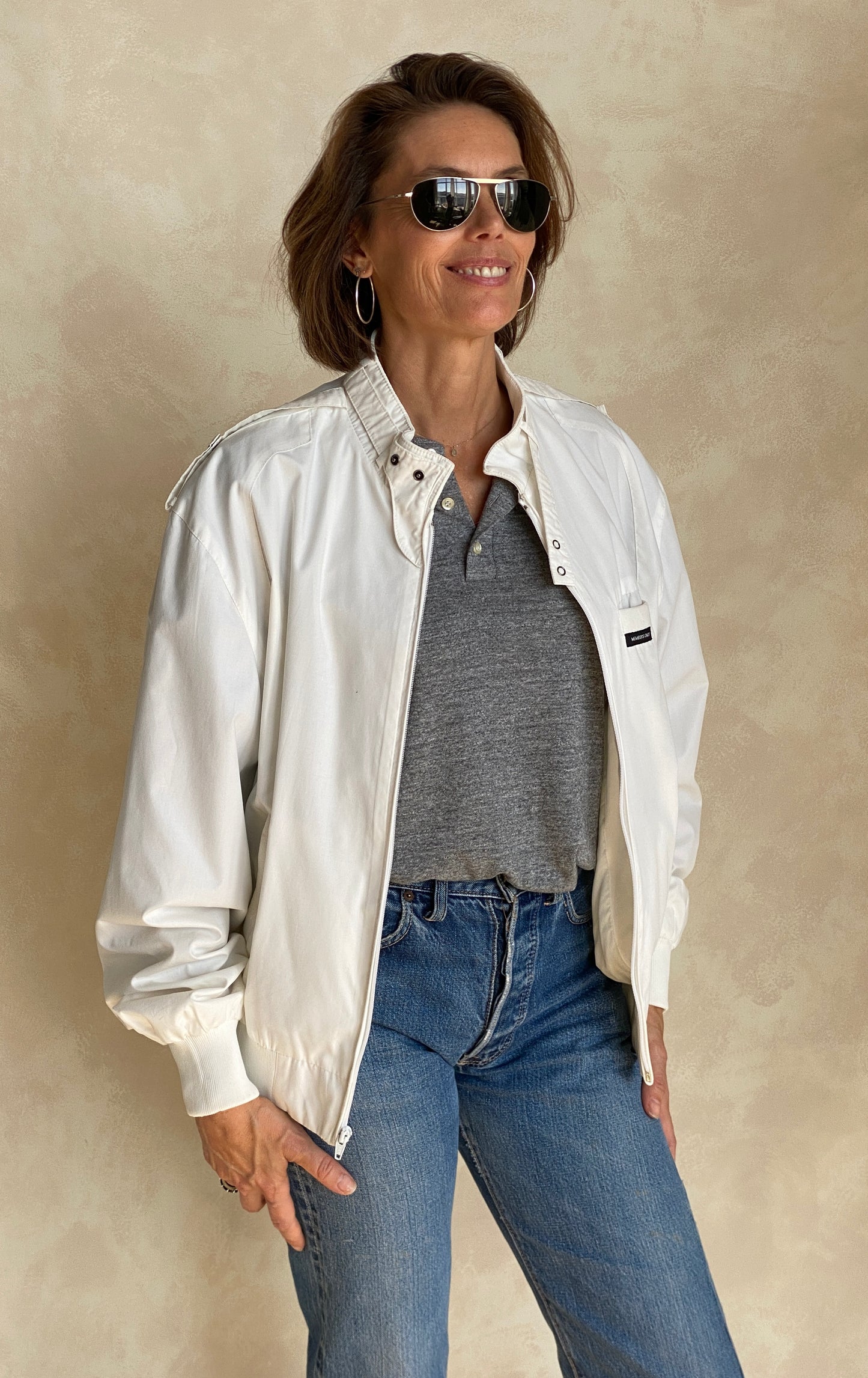 Size 44 US Vintage 80s members Only cotton jacket