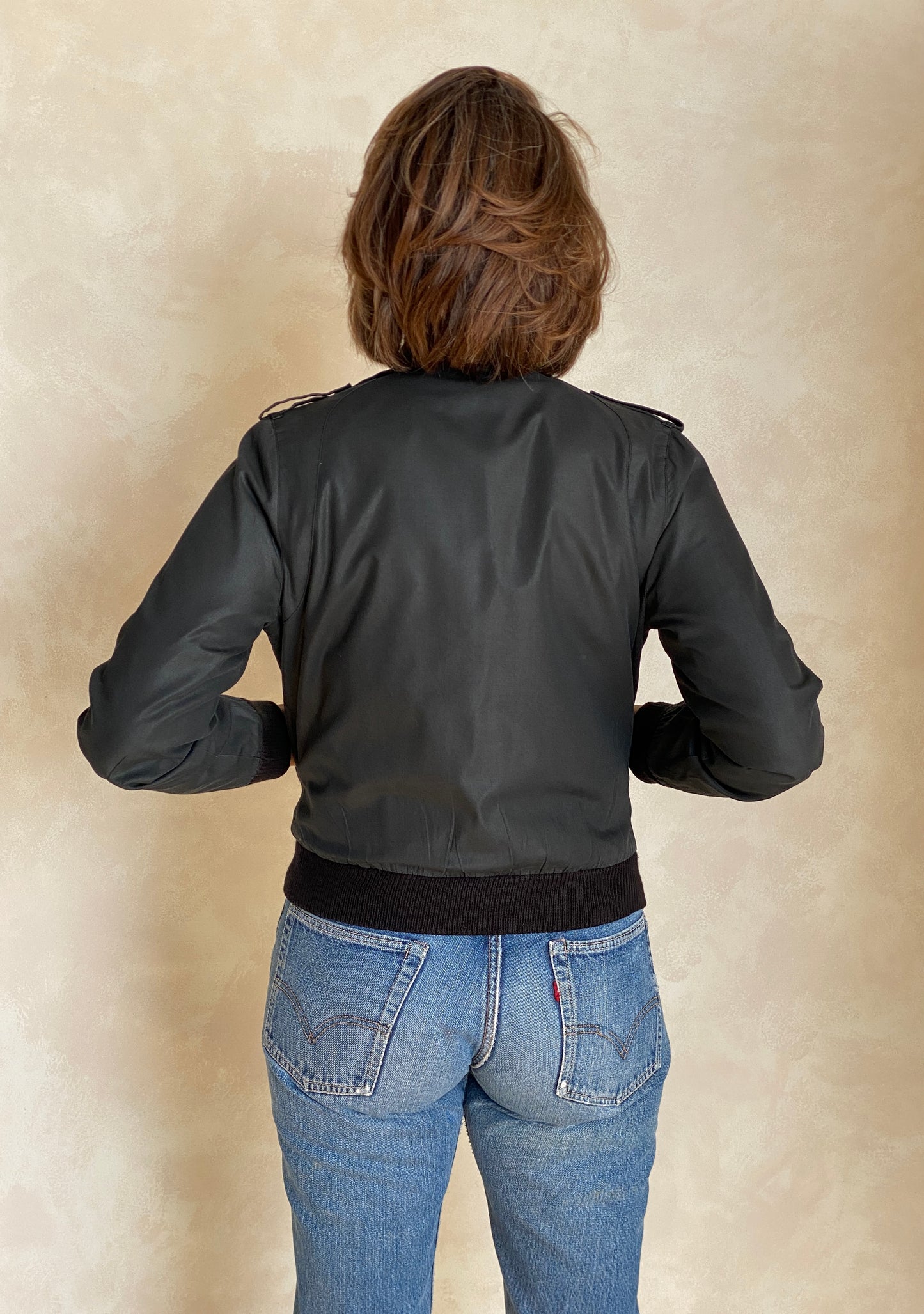 Size 34US . Vintage 80s Members Only Style Cotton Jacket - USA Vintage Bcn