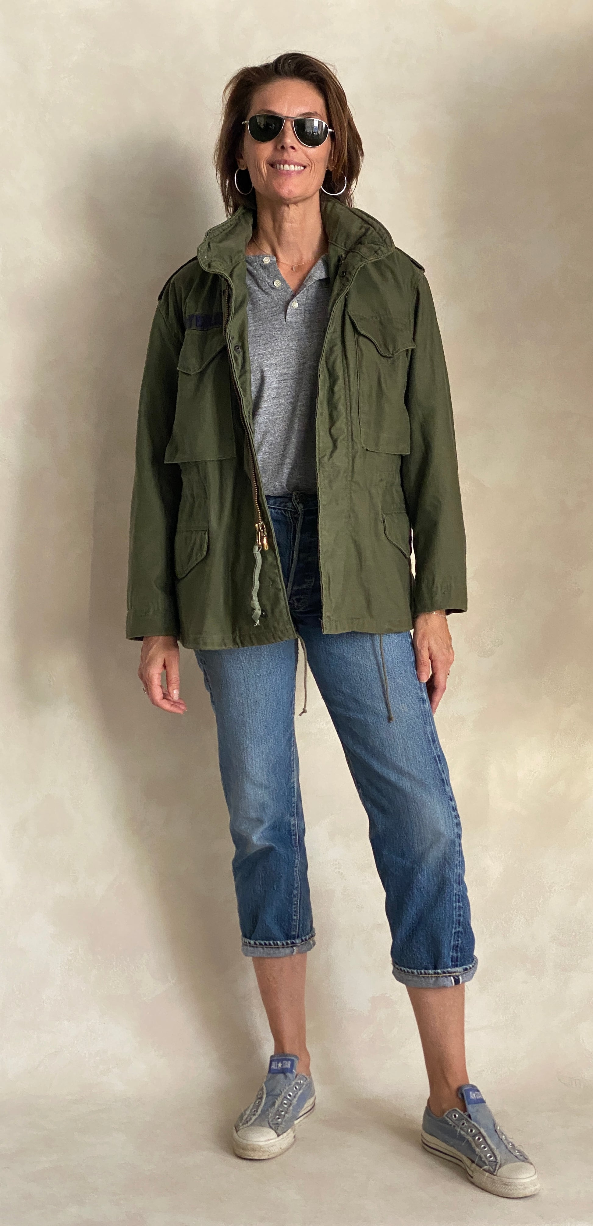 X Small Short. Authentic 80s US M-65 field jacket Military - USA Vintage Bcn