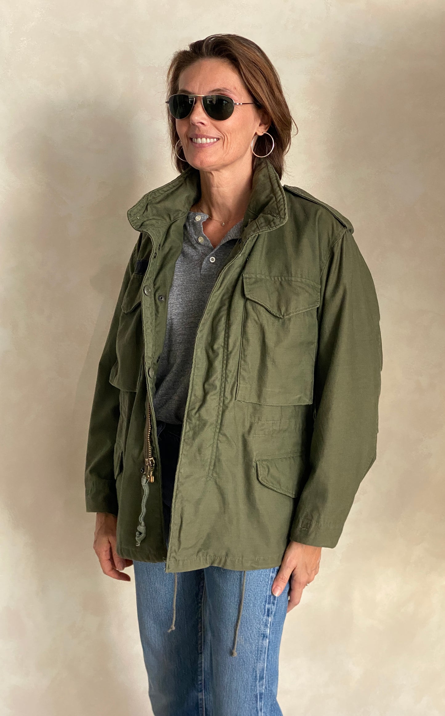 X Small Short. Authentic 80s US M-65 field jacket Military - USA Vintage Bcn