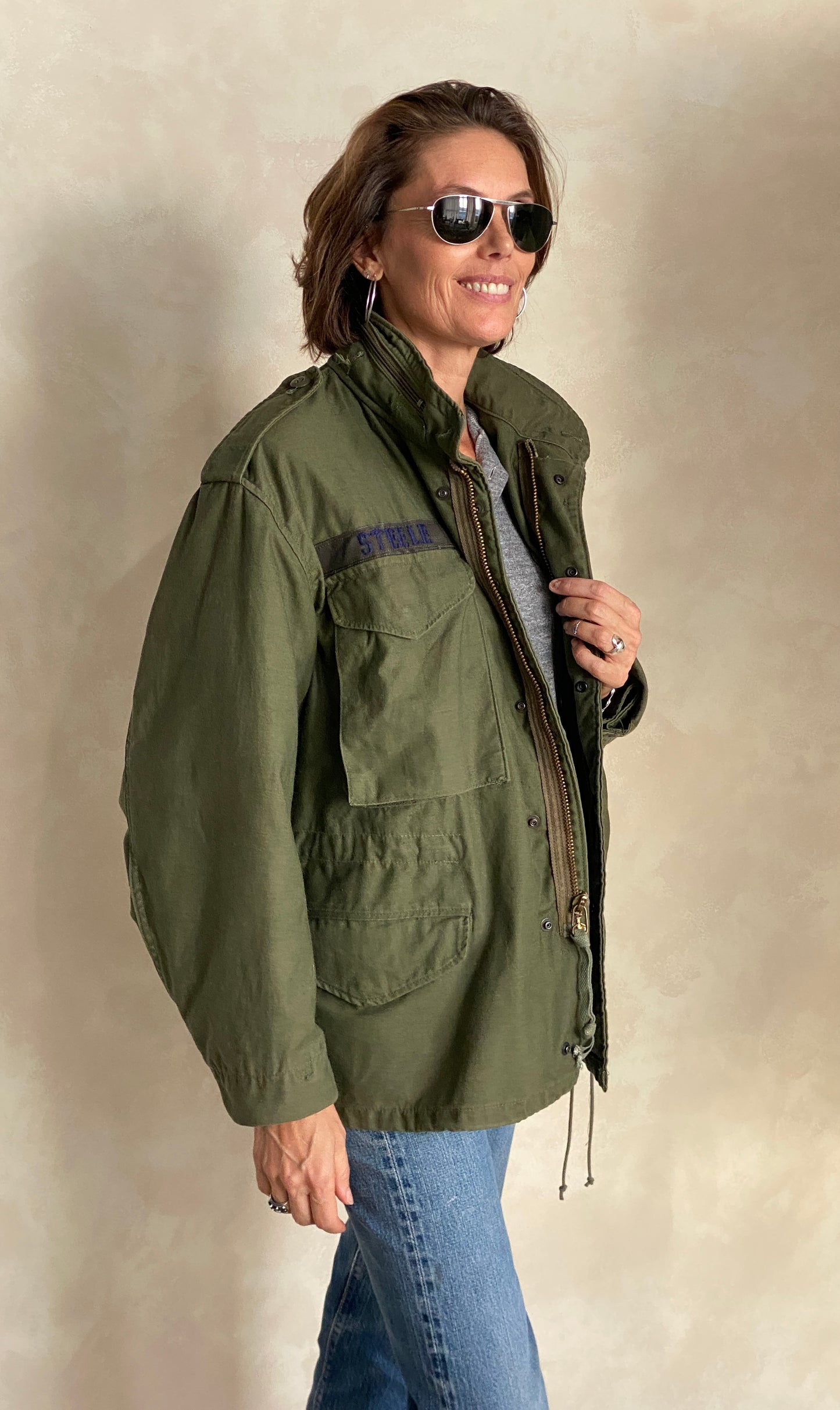 X Small Short. Authentic 80s US M-65 field jacket Military - USA Vintage Bcn