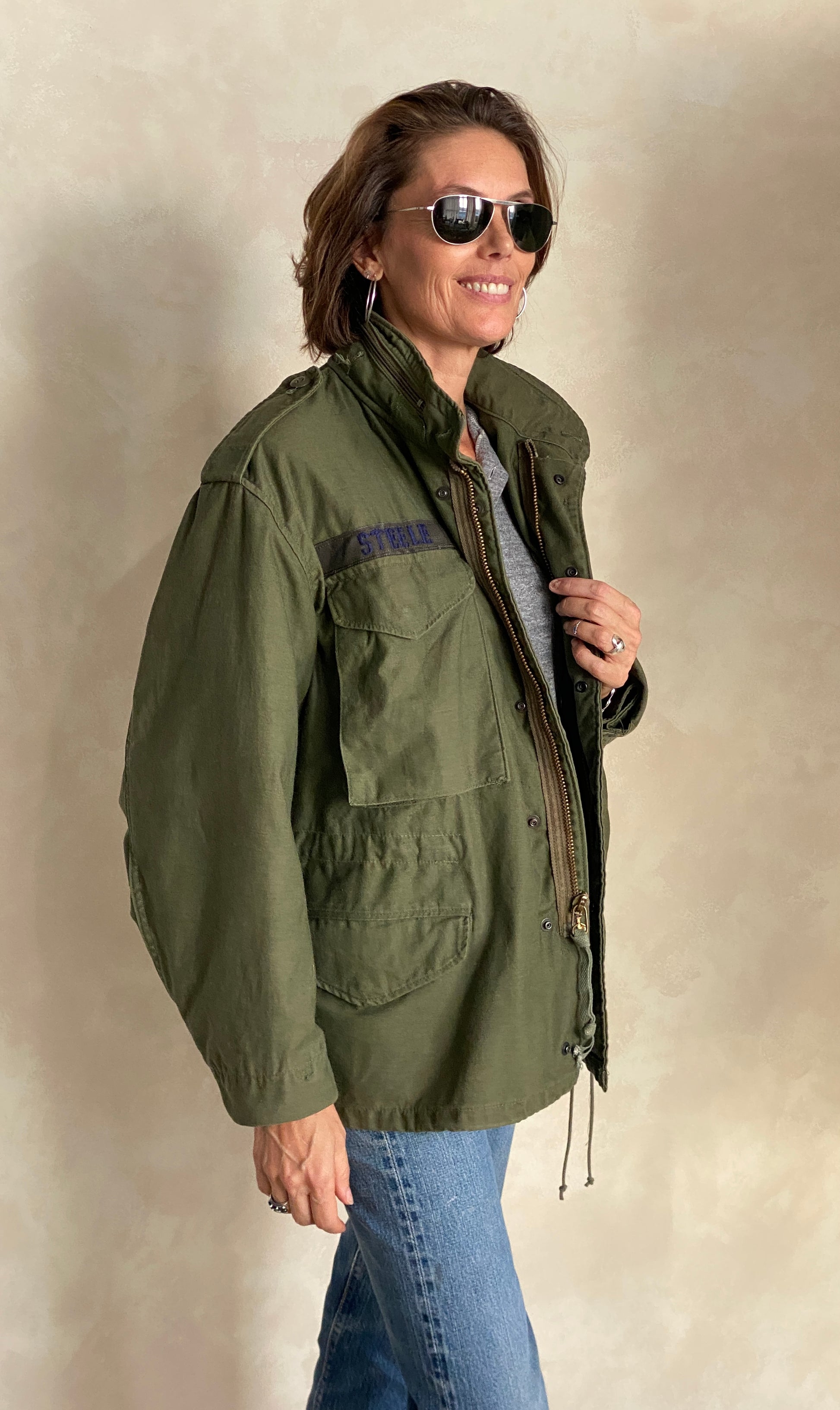 X Small Short. Authentic 80s US M-65 field jacket Military - USA Vintage Bcn