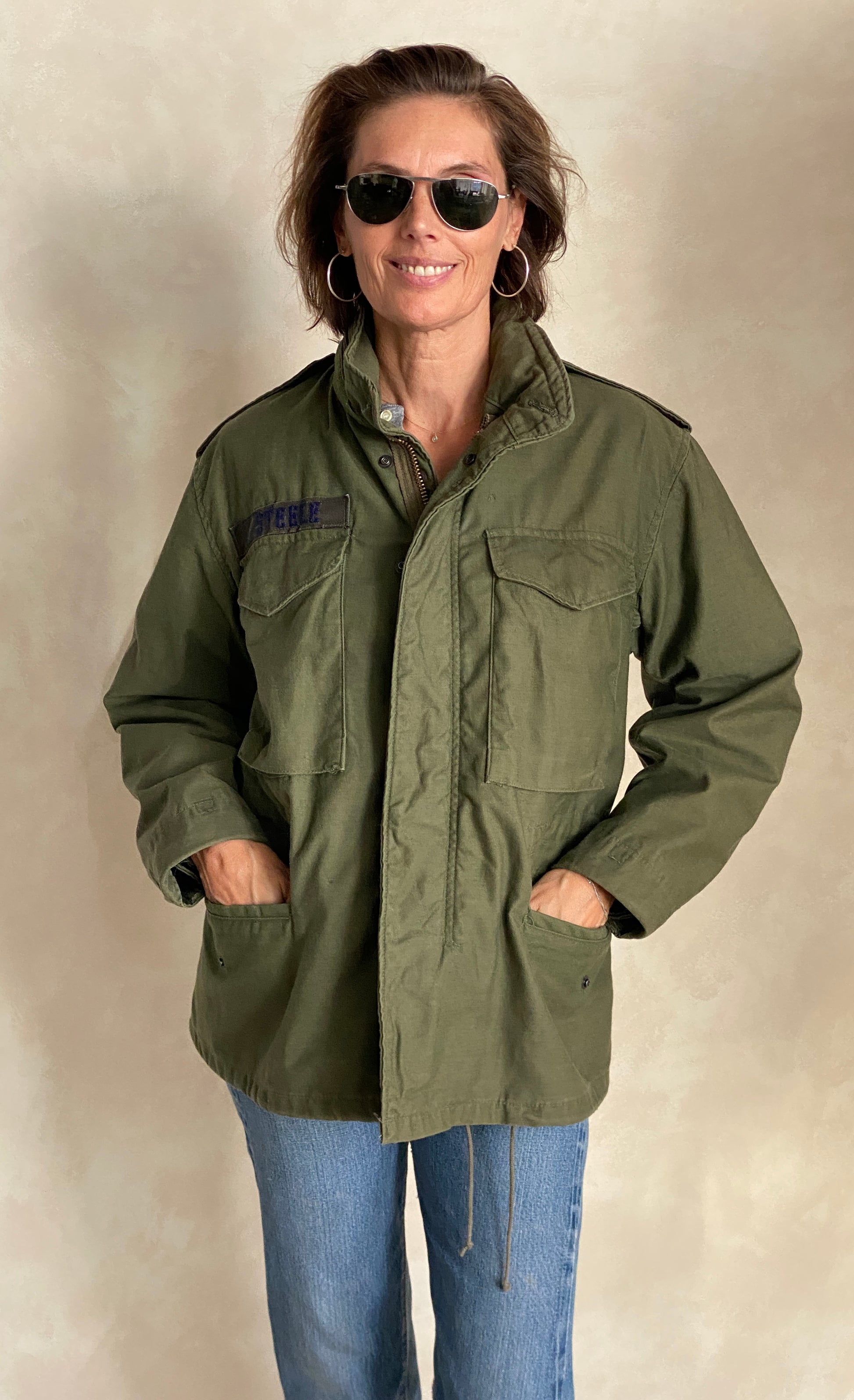 X Small Short. Authentic 80s US M-65 field jacket Military - USA Vintage Bcn