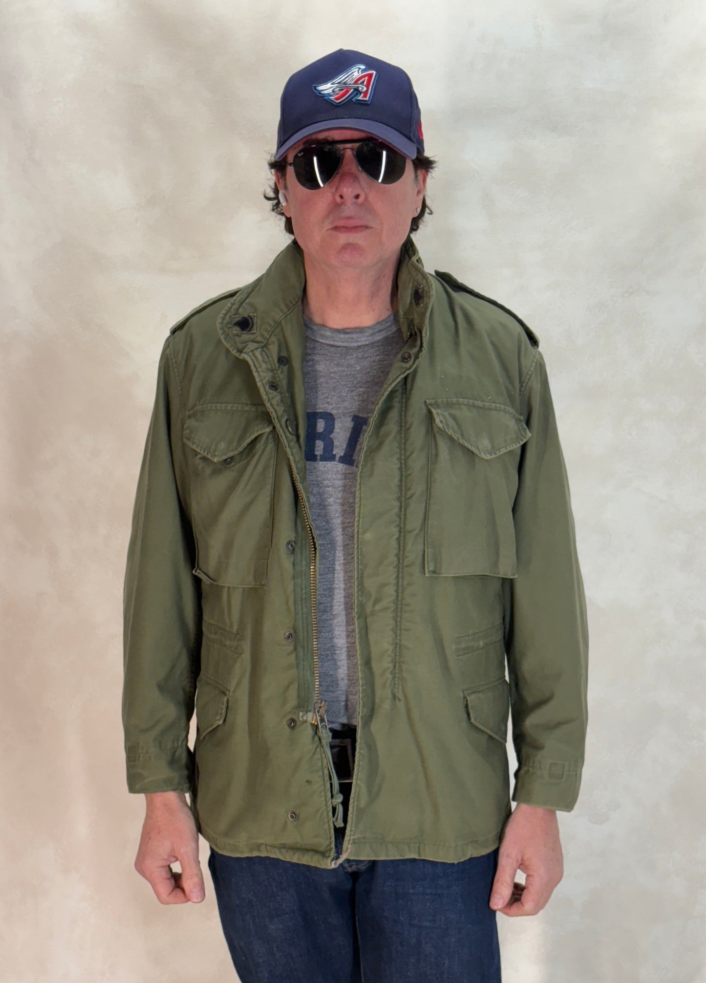 Small Short . Authentic 1974 US M-65 field jacket Military - USA Vintage Bcn