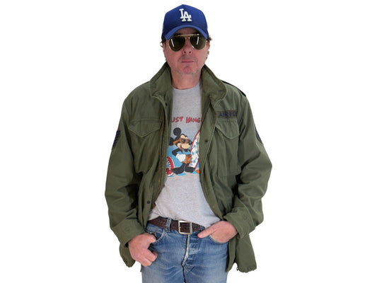 vintage m65 jacket, 1972 air force jacket, us military field jacket, authentic m65 medium long, vintage army coat, air force