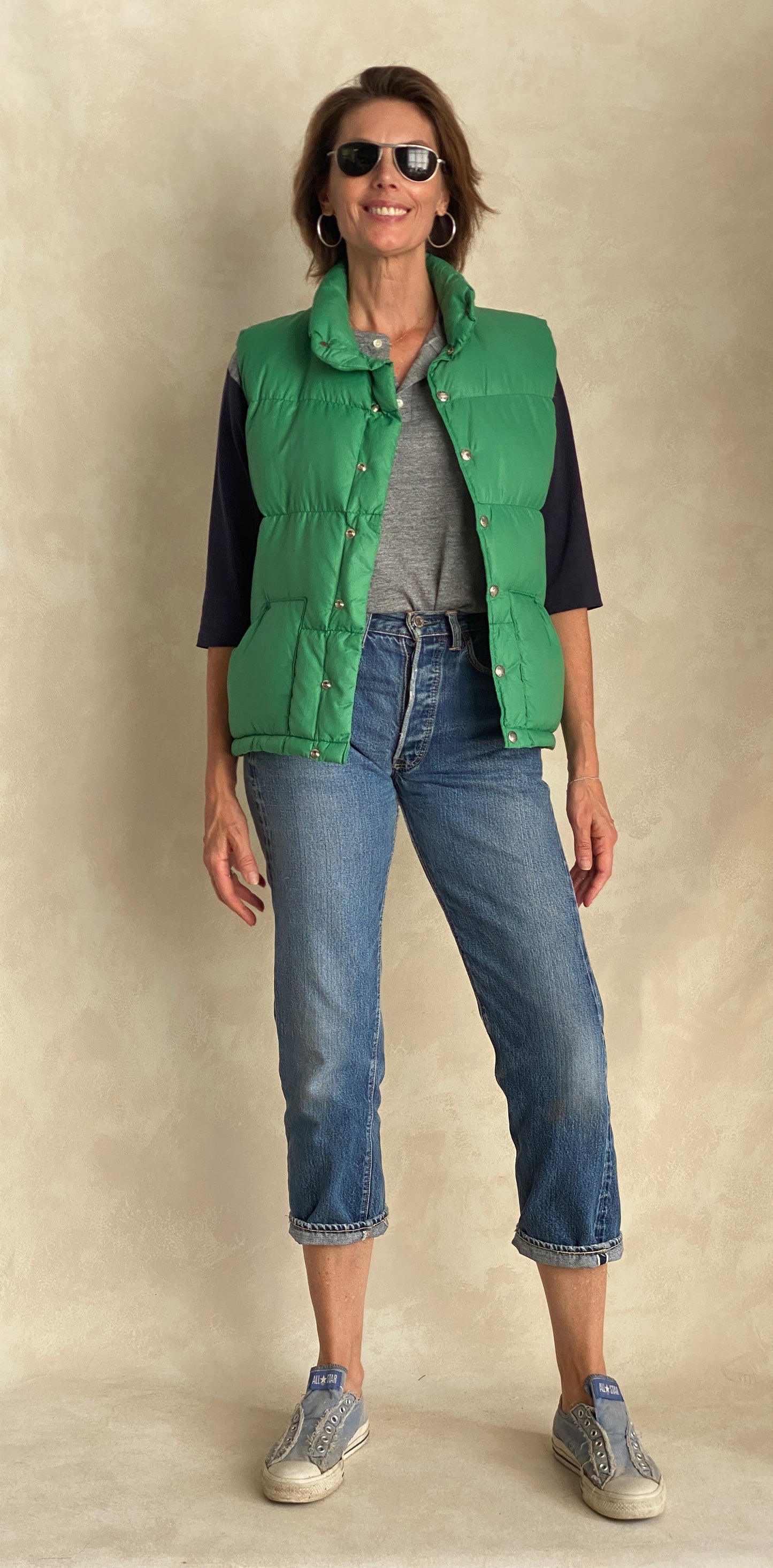 Size XS . Vintage 70s North face down vest - USA Vintage Bcn vintage north face down vest 1970s puffer size xs