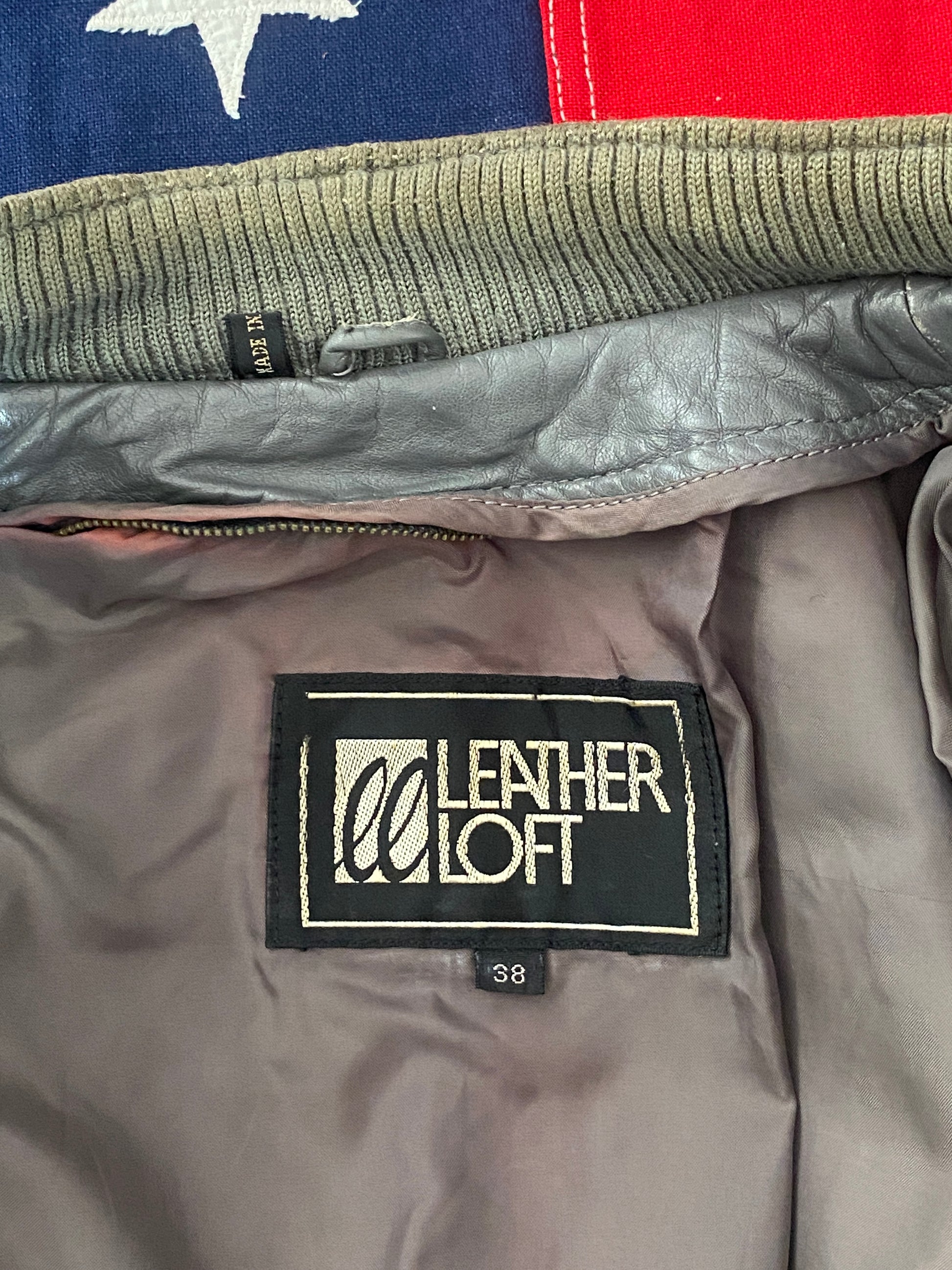 80s vintage leather jacket, size 38US (48EU) - Retro fashion statement with quality craftsmanship.